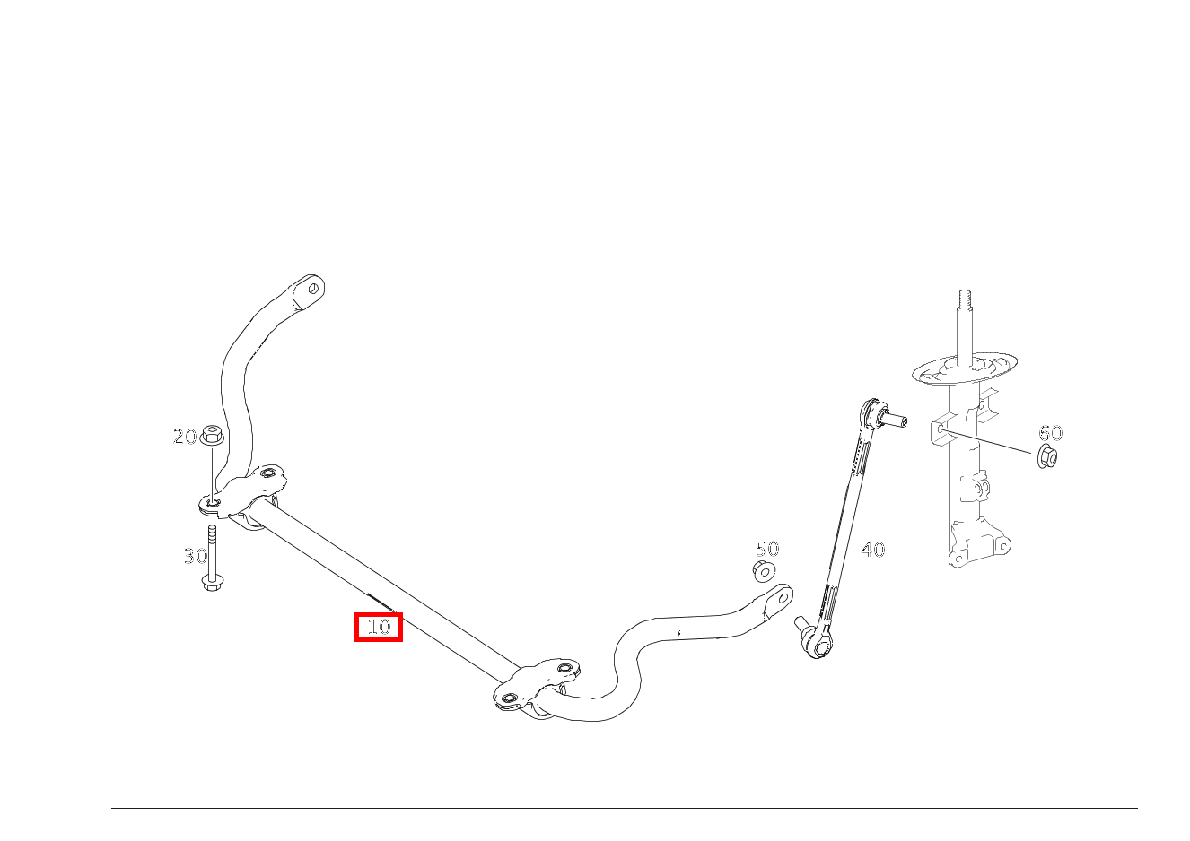 Drehstab MIT LAGER; D=26mm E500 CA 207 Drehstab MIT LAGER; D=26mm E500 CA 207