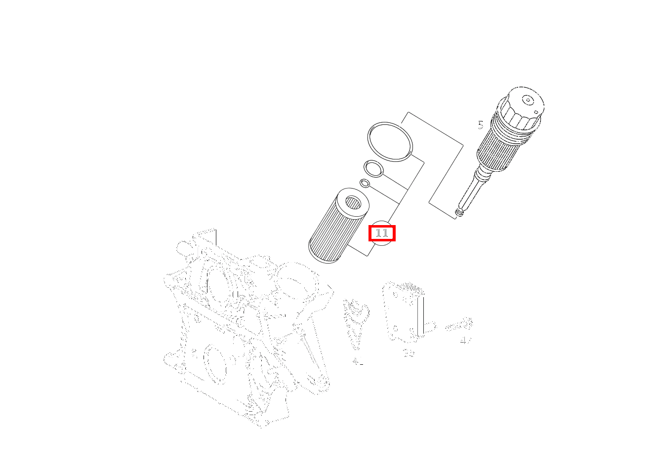 Teilesatz Filtereinsatz E 270 FG CDI Fahrgestell lang 211 Teilesatz Filtereinsatz E 270 FG CDI Fahrgestell lang 211