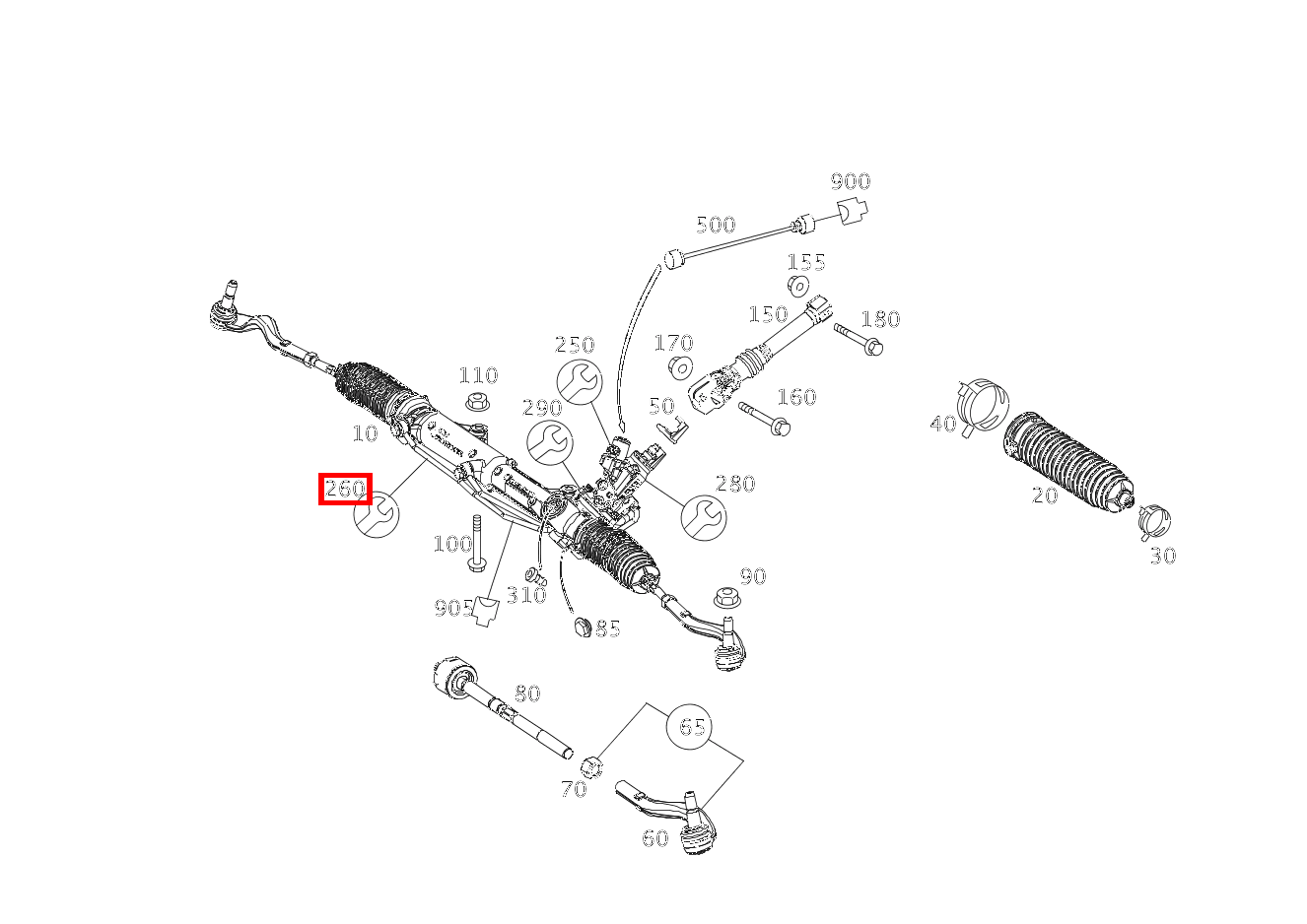 REP.SATZ LENKGETRIEBE REPARATURSATZ FUER OELLEITUNGEN E 350 4MATIC Limousine BCA 212 REP.SATZ LENKGETRIEBE REPARATURSATZ FUER OELLEITUNGEN E 350 4MATIC Limousine BCA 212