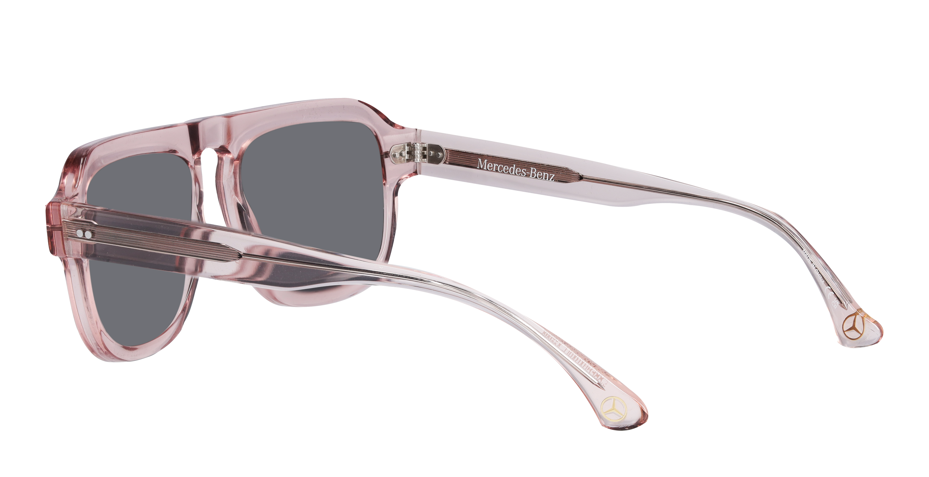 Mercedes-Benz -  Sonnenbrille, Unisex, roségold / bronzefarben, Acetat, transparent