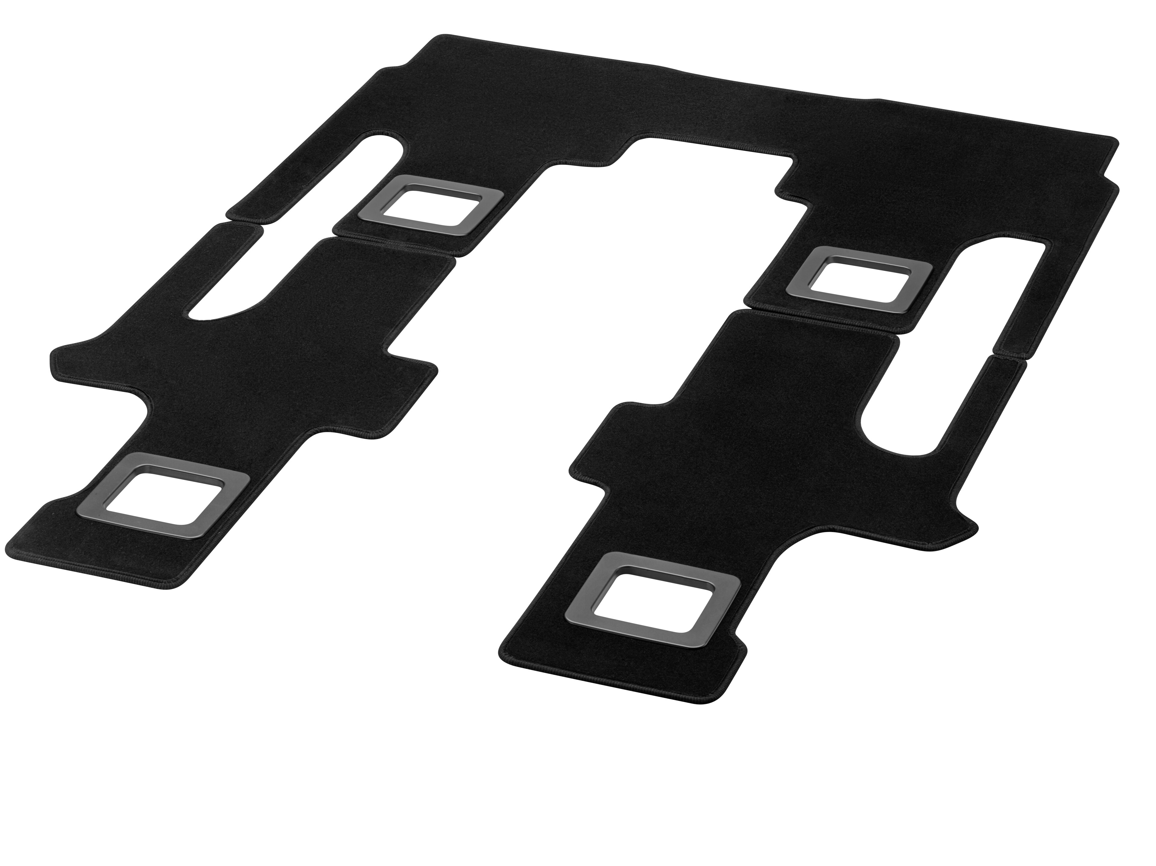 Mercedes-Benz - Veloursmatten, Fahrgastraum, mit Doppelschien Veloursmatten, Fahrgastraum, mit Doppelschien