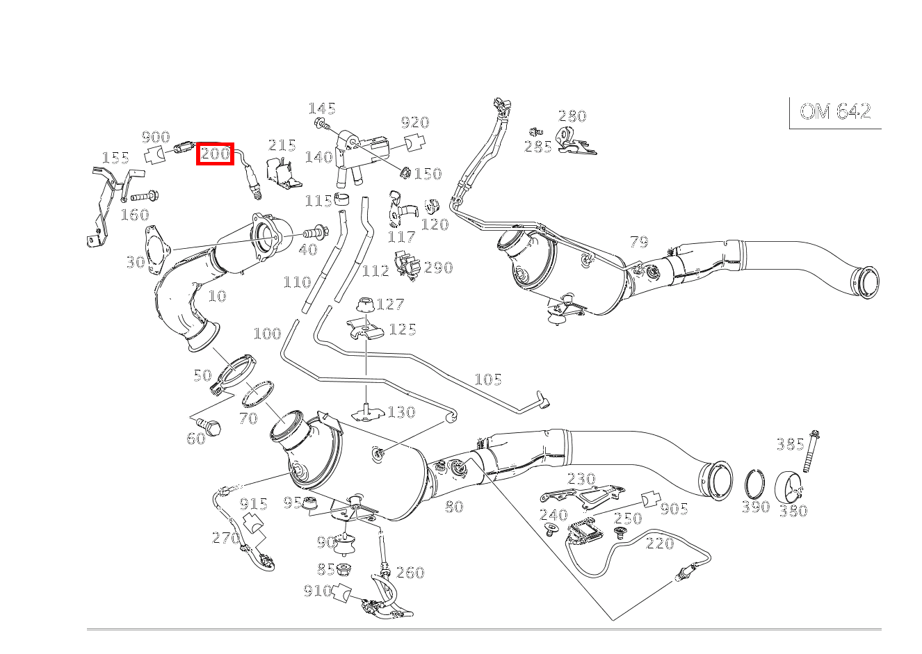 Lambdasonde Vorkatalysator EQC 400 4MATIC 293