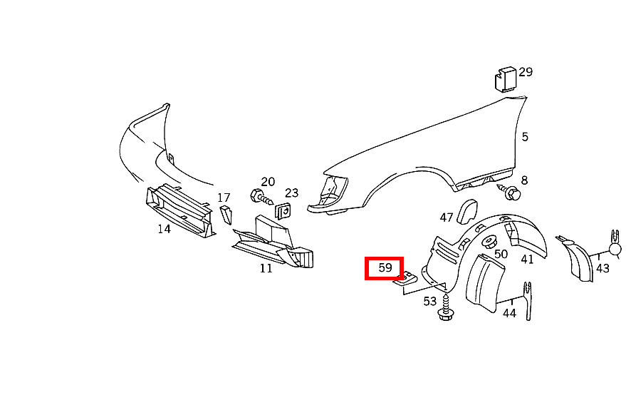 CLIPSMUTTER BLECHSCHRAUBE ABSTUETZUNG KOTFLUEGEL S 350 Turbodiesel 140 CLIPSMUTTER BLECHSCHRAUBE ABSTUETZUNG KOTFLUEGEL S 350 Turbodiesel 140