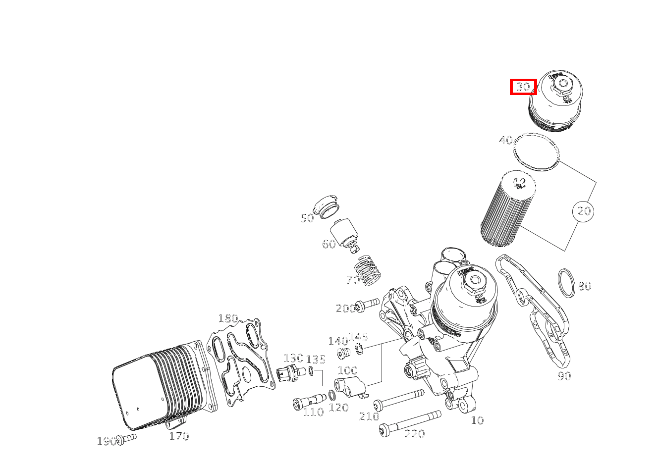 OELFILTER-GEHAEUSEDECKEL Mercedes-AMG G 63 463
