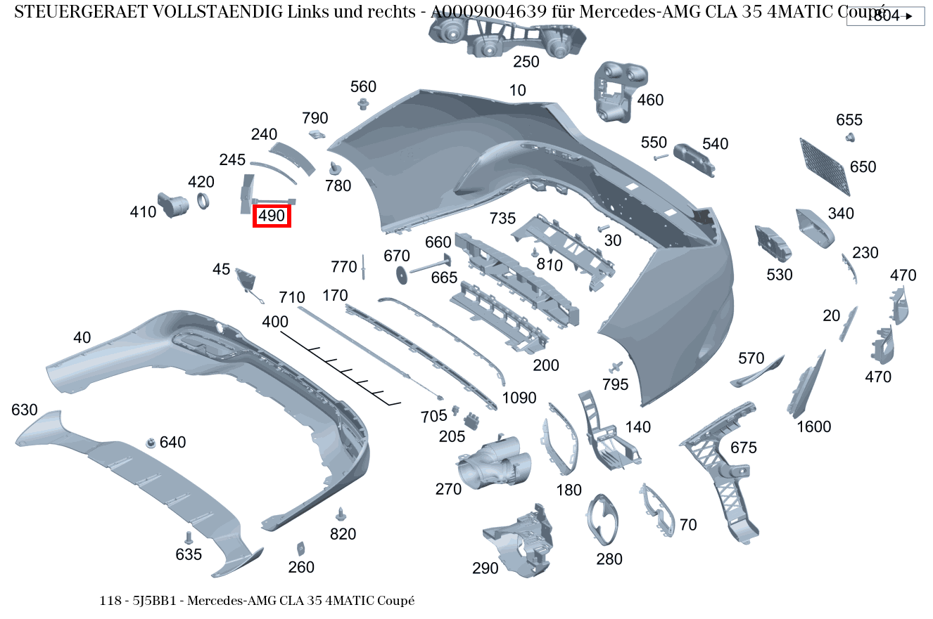 Steuergerät vollständig Links und rechts Mercedes-AMG CLA 35 4MATIC Coupé 118 Steuergerät vollständig Links und rechts Mercedes-AMG CLA 35 4MATIC Coupé 118