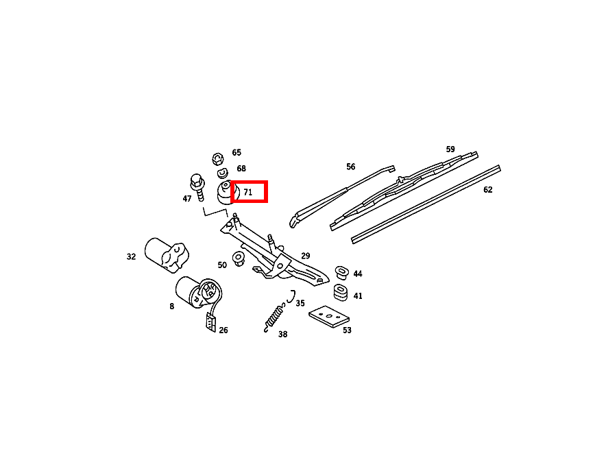 KAPSEL ABDECKUNG WISCHERACHSE 420 SEC COUPE mit Automatic 126 KAPSEL ABDECKUNG WISCHERACHSE 420 SEC COUPE mit Automatic 126