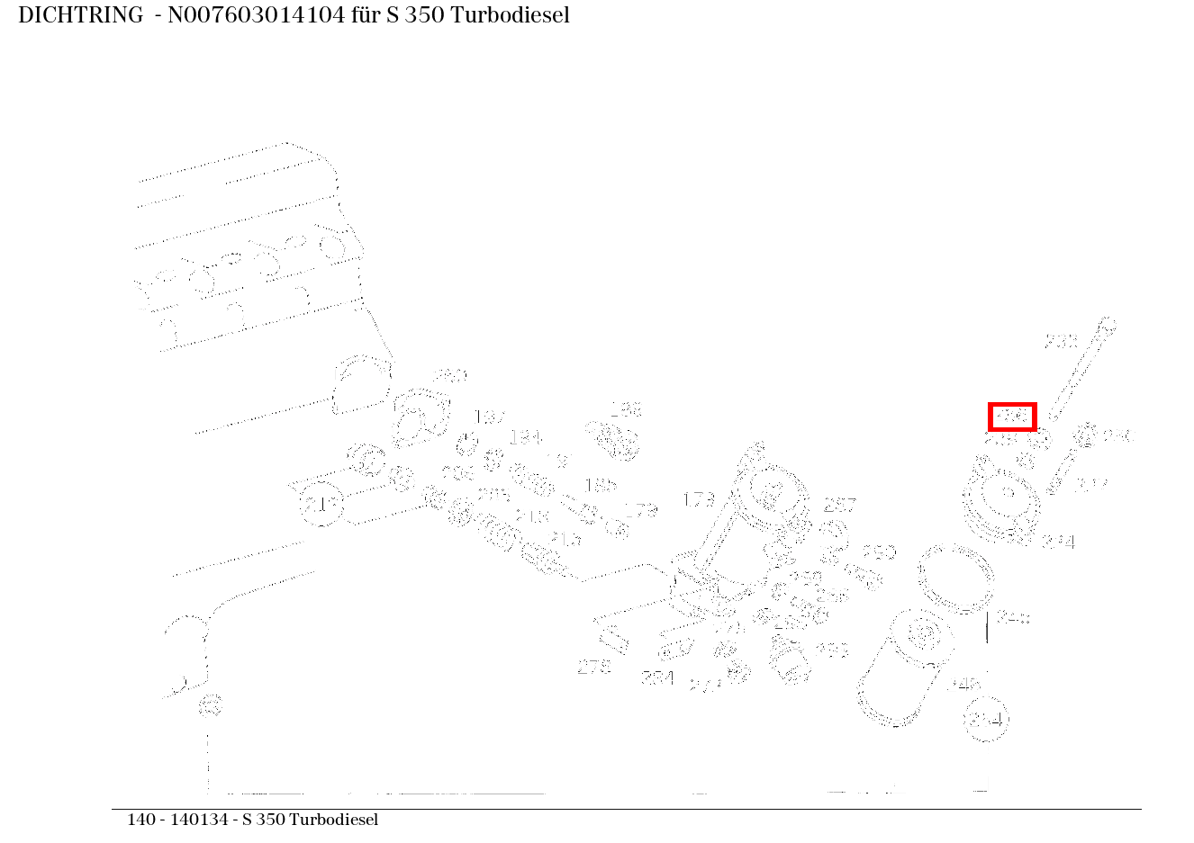 Dichtring S 350 Turbodiesel 140