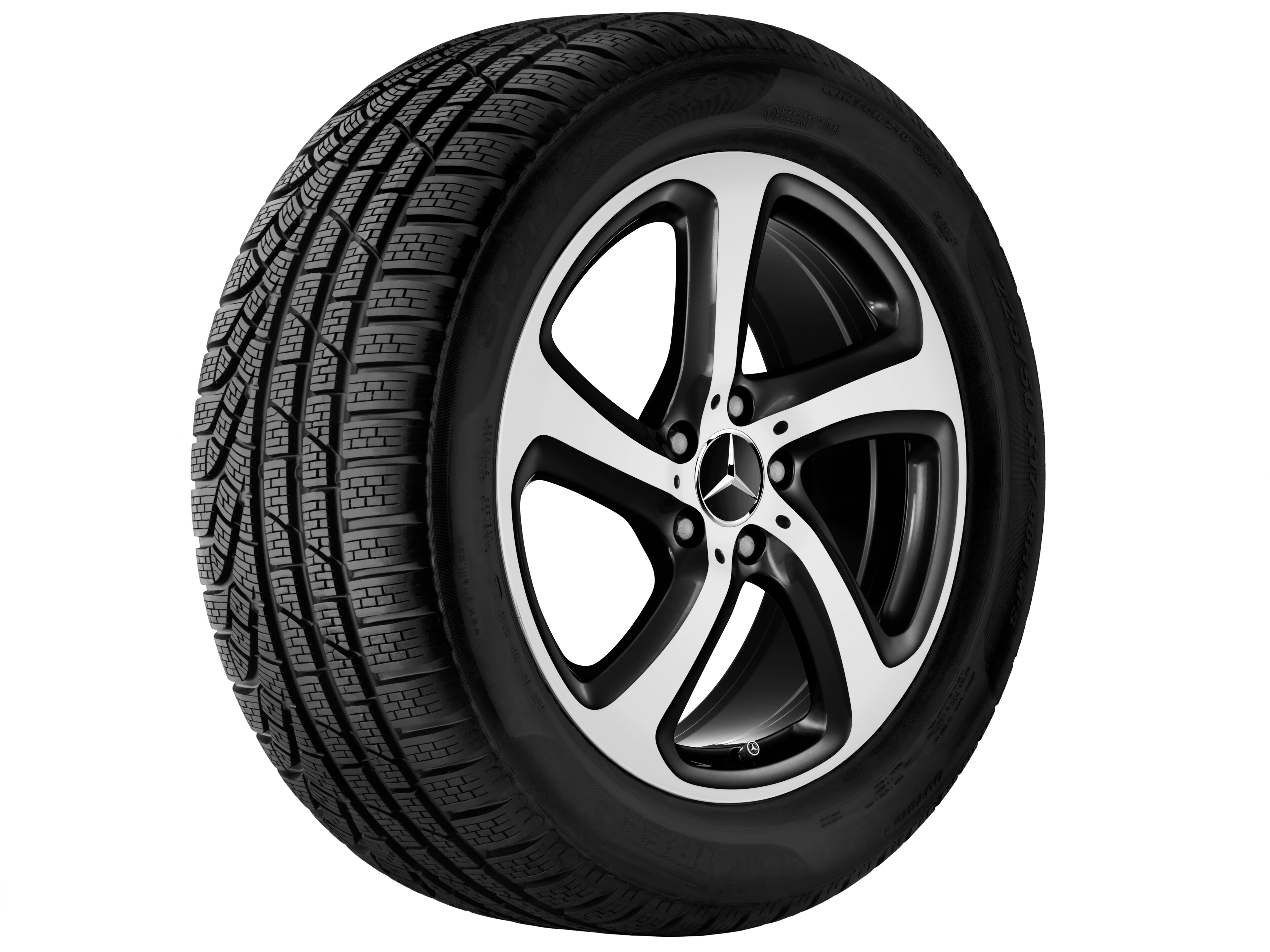 5-Speichen-Rad, 45,7 cm (18 Zoll), glanzgedre