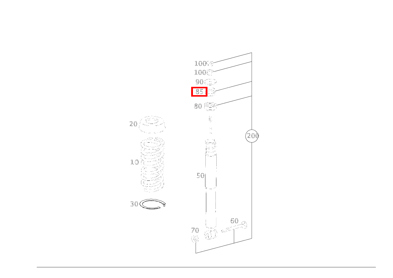 ELASTOMERRING STOSSDAEMPFER AN KAROSSERIE C 220 d T-Modell 205 ELASTOMERRING STOSSDAEMPFER AN KAROSSERIE C 220 d T-Modell 205