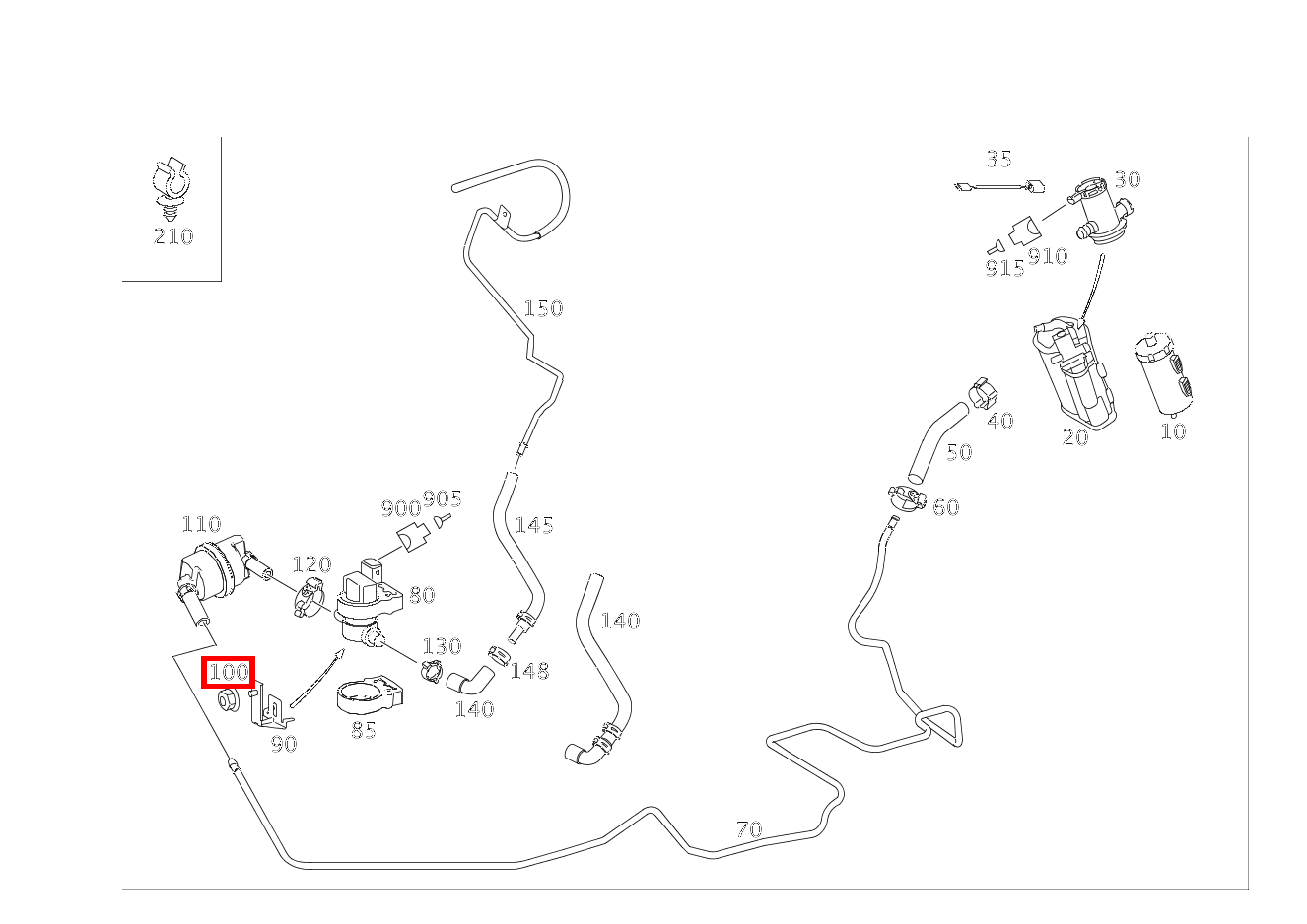 Mutter BEFESTIGUNG HALTER LINKS; M6 CLS 55 AMG 219 Mutter BEFESTIGUNG HALTER LINKS; M6 CLS 55 AMG 219