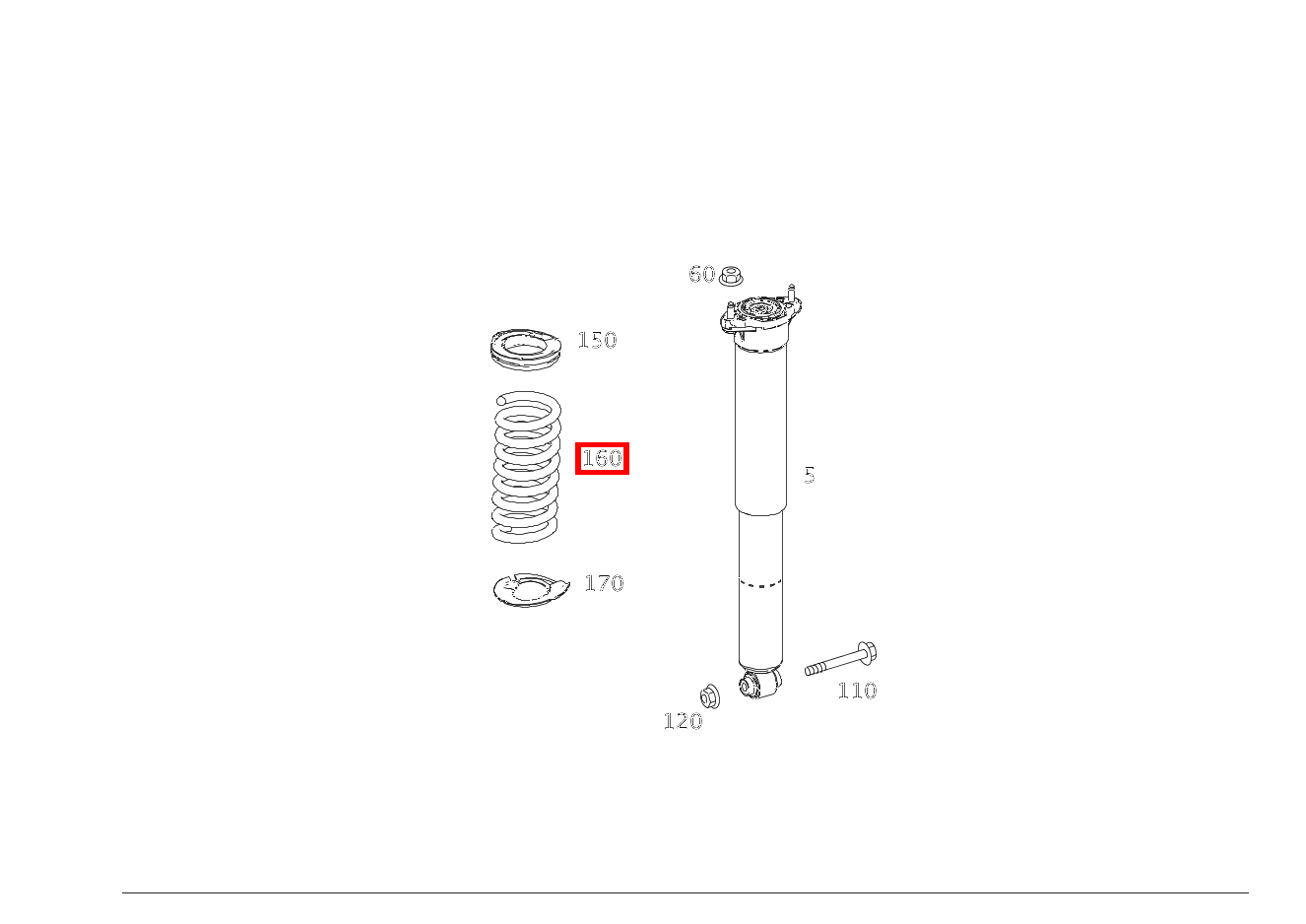 Hinterfeder FARBKENNZEICHNUNG: 1 X VIOLET / 1 X WEISS / 1 X ROT GLK350CDI 4M 204 Hinterfeder FARBKENNZEICHNUNG: 1 X VIOLET / 1 X WEISS / 1 X ROT GLK350CDI 4M 204