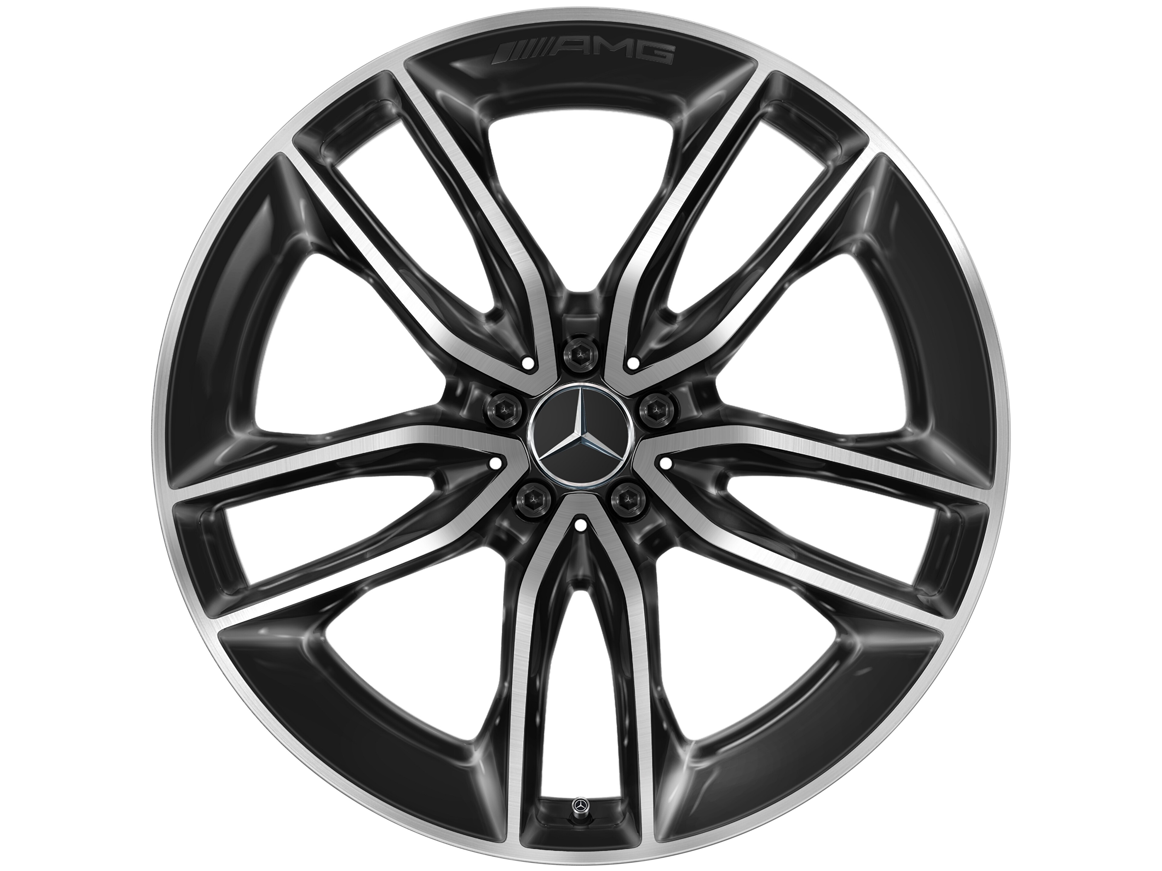 Mercedes-Benz - AMG 5-Doppelspeichen-Rad, 55,9 cm (22 Zoll), glanz AMG 5-Doppelspeichen-Rad, 55,9 cm (22 Zoll), glanz