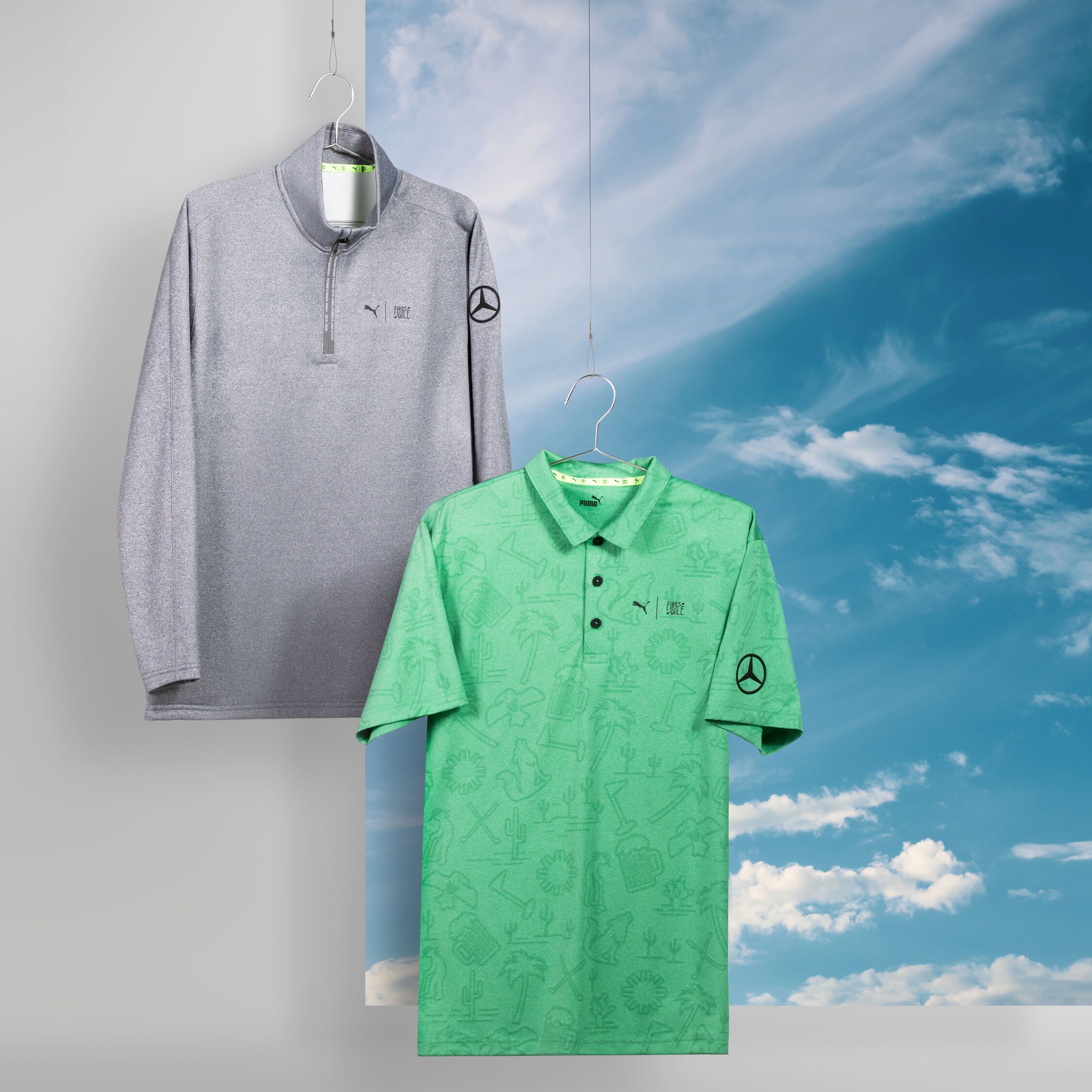 Mercedes-Benz - Men's golf sweater & Men's golf polo shirt Men's golf sweater & Men's golf polo shirt