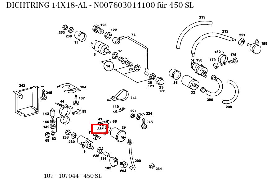 Dichtring 14X18-AL 450 SL 107