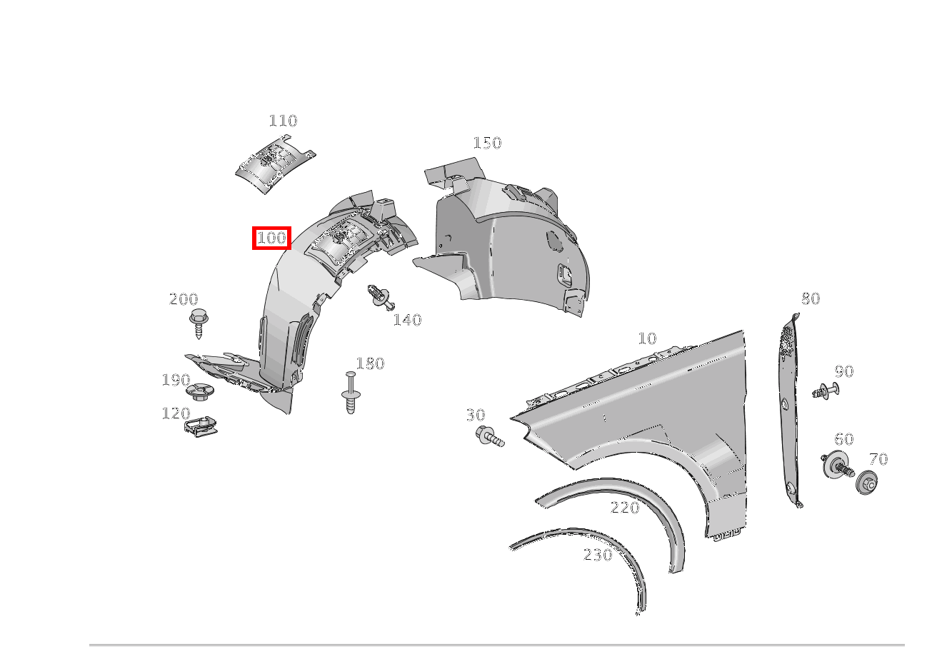 RADLAUFABDECKUNG Rechts Vorderkotflügel ML/GLE 350 BT/D 4M 642826 292 RADLAUFABDECKUNG Rechts Vorderkotflügel ML/GLE 350 BT/D 4M 642826 292