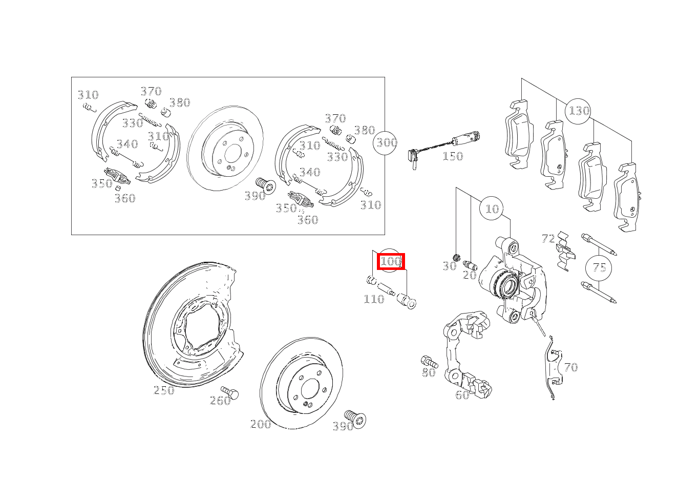 TEILESATZ FUEHRUNGSBUCHSE TEILESATZ E 200 Limousine 213 TEILESATZ FUEHRUNGSBUCHSE TEILESATZ E 200 Limousine 213