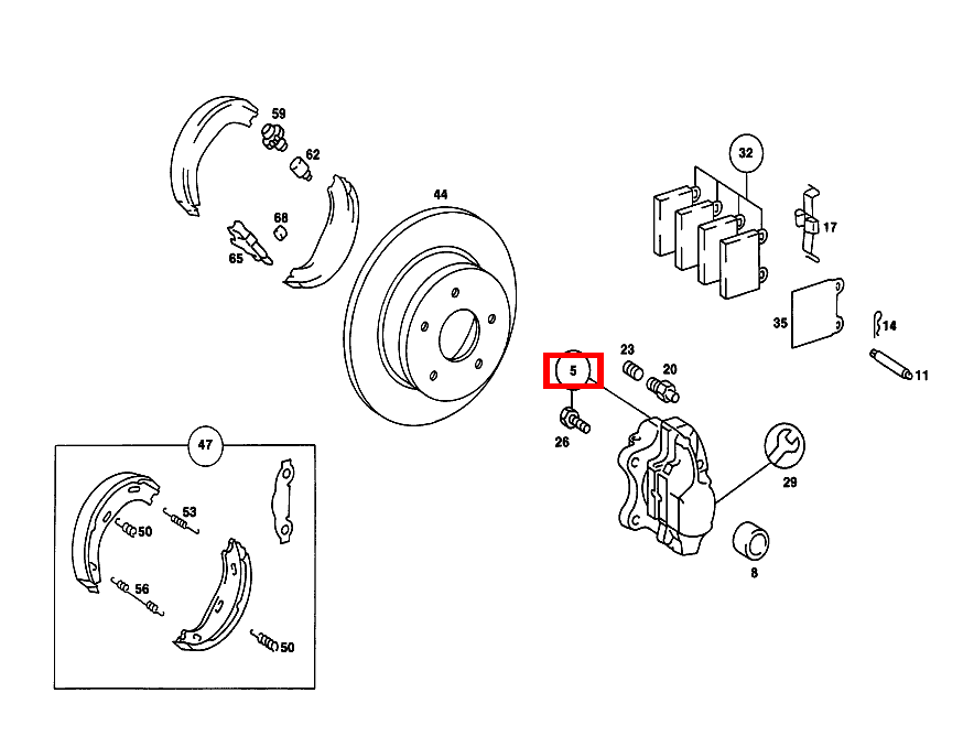 Bremssattel LINKS,OHNE BELAG TEVES 230 CE 123 Bremssattel LINKS,OHNE BELAG TEVES 230 CE 123