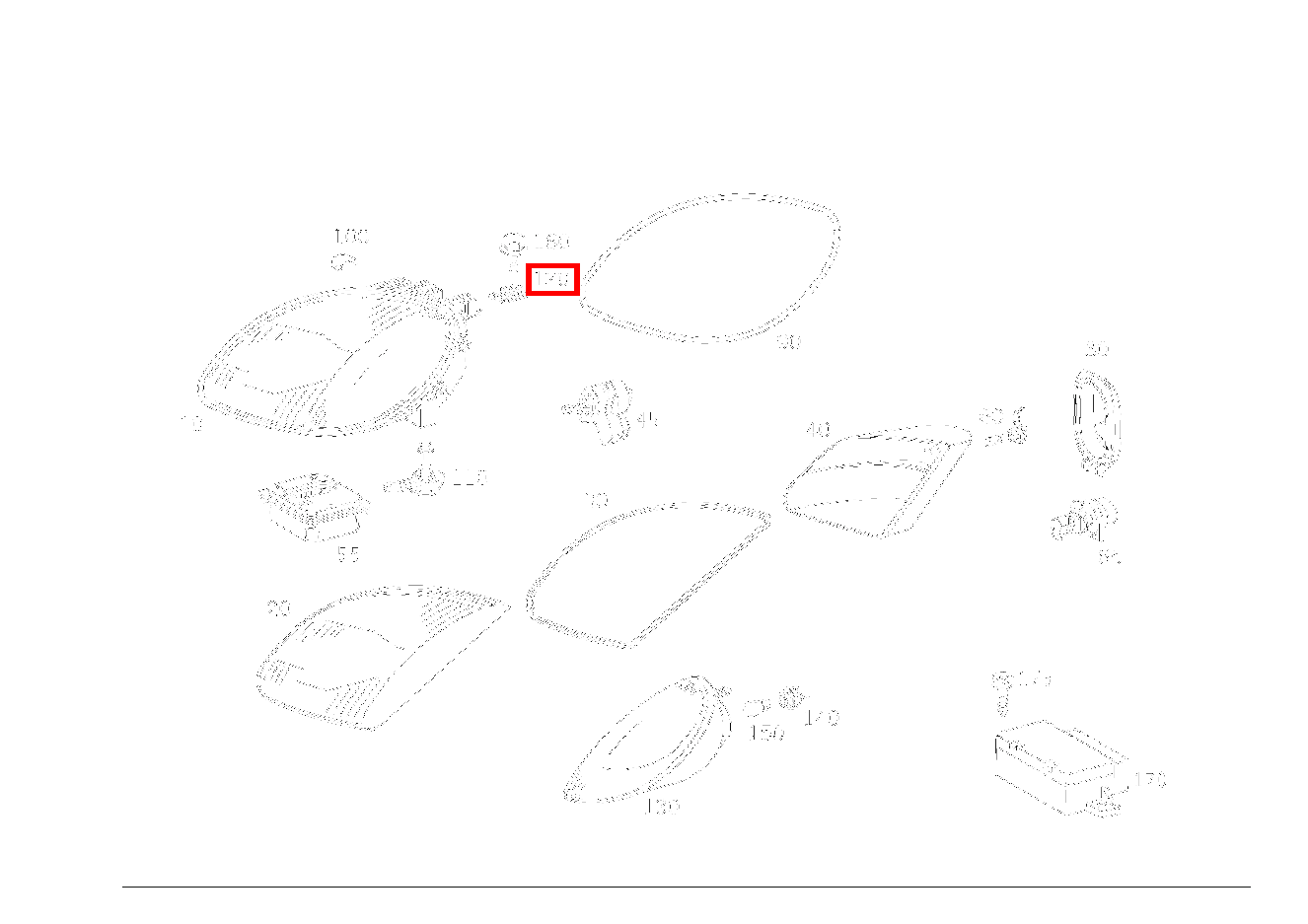 Clipsmutter LEUCHTEINHEIT RECHTS SLK 320 AMG KOMP 170