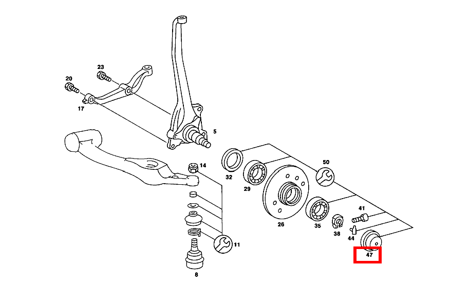 Verschlusskappe VORDERRADNABE AN ACHSSCHENKEL 230 TE 123 Verschlusskappe VORDERRADNABE AN ACHSSCHENKEL 230 TE 123