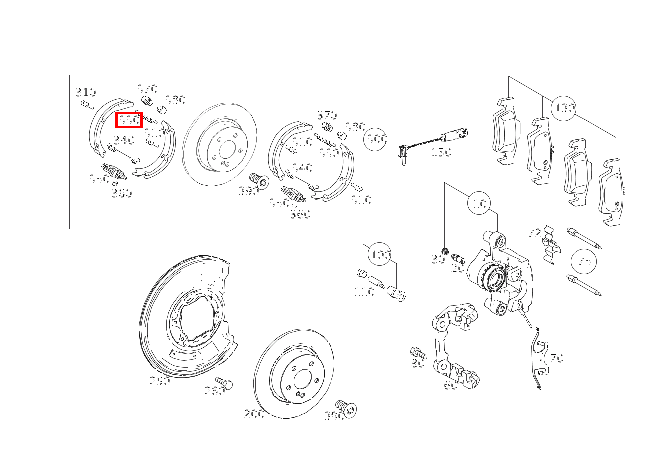 Zugfeder BREMSBACKENRUECKHOLUNG E 200 Limousine 213 Zugfeder BREMSBACKENRUECKHOLUNG E 200 Limousine 213