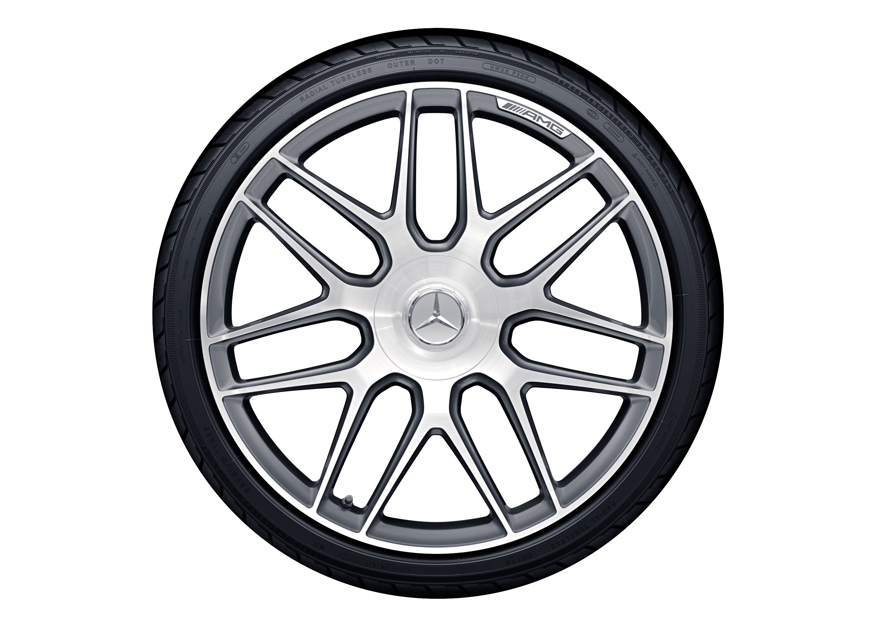 Mercedes-Benz - AMG Schmiederad im Kreuzspeichen-Design, 50,8 AMG Schmiederad im Kreuzspeichen-Design, 50,8