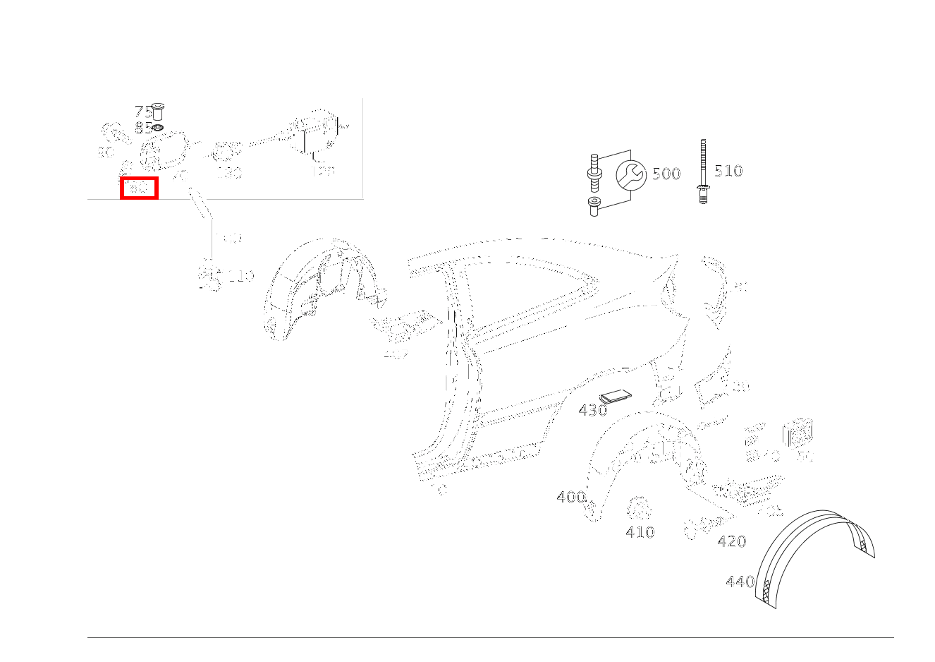 Feder KLAPPE EINFUELLSTUTZEN C 320 Sportcoupé 203 Feder KLAPPE EINFUELLSTUTZEN C 320 Sportcoupé 203