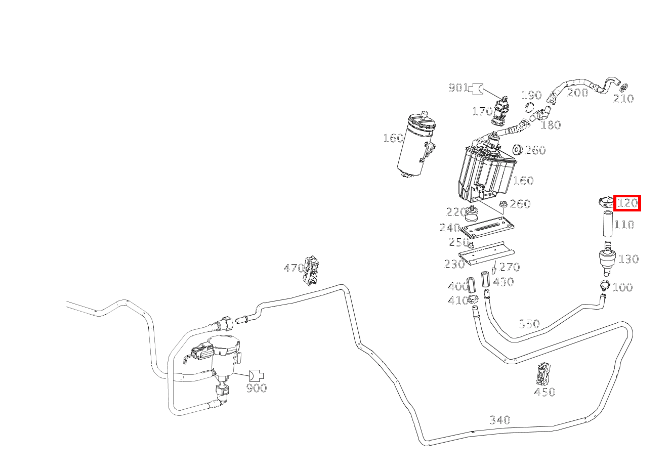 Schelle Ventil an Schlauch; 15.5-17.5 MM SL65 AMG 231