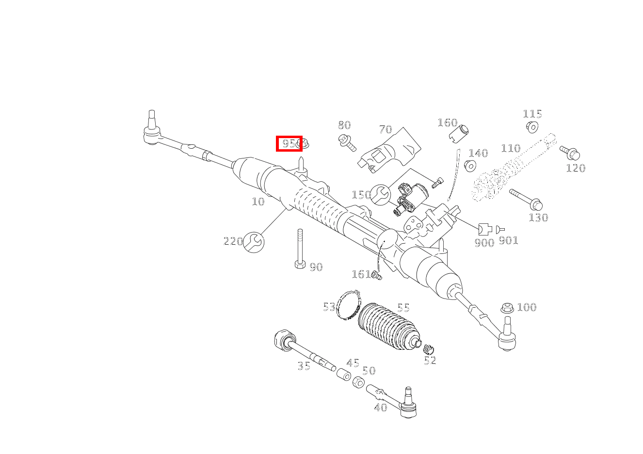 Mutter LENKUNG AN INTEGRALTRAEGER; M12X1.5 S 65 AMG Limousine lang 221 Mutter LENKUNG AN INTEGRALTRAEGER; M12X1.5 S 65 AMG Limousine lang 221