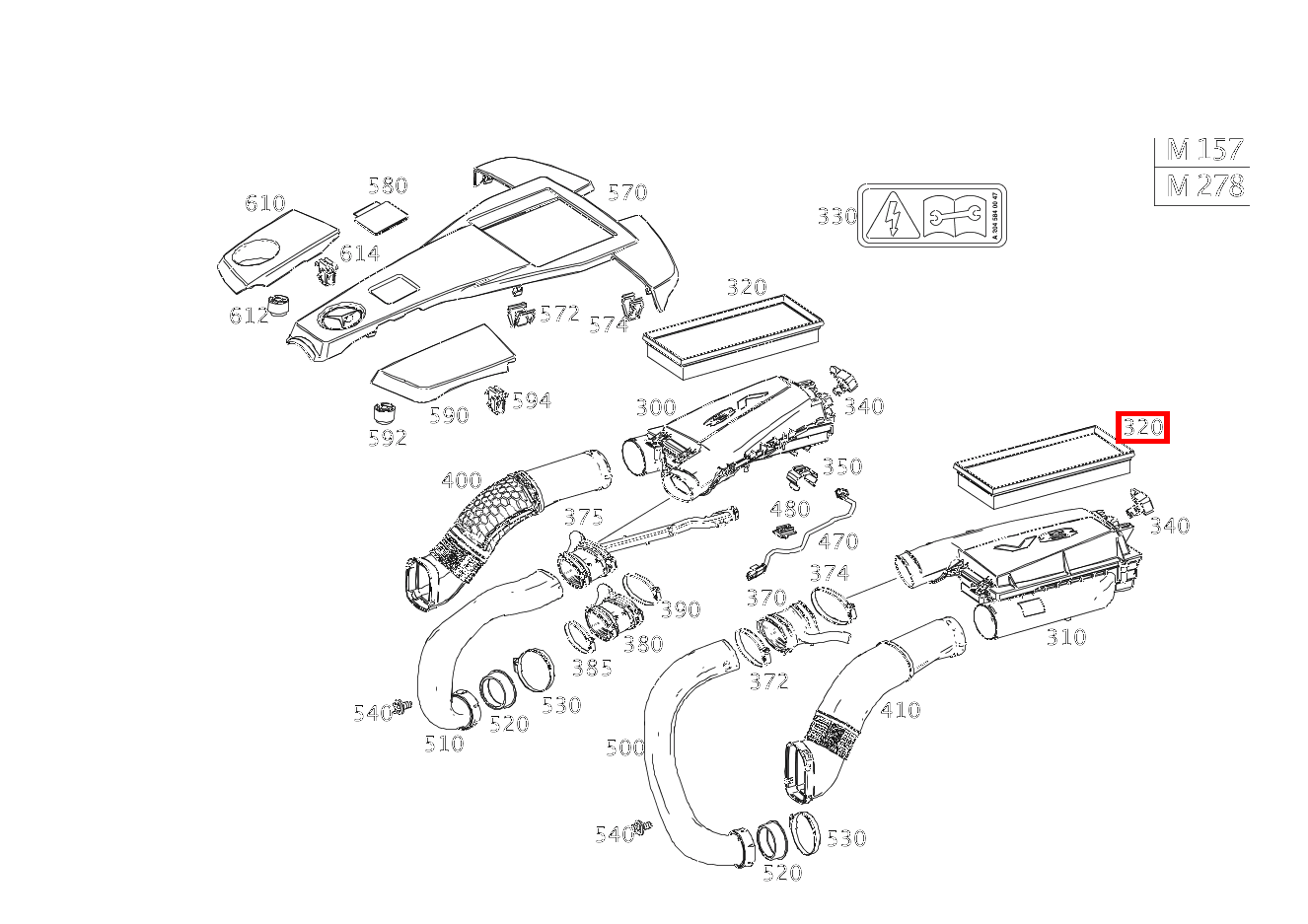 Luftfiltereinsatz S500 4M L LL 221 Luftfiltereinsatz S500 4M L LL 221