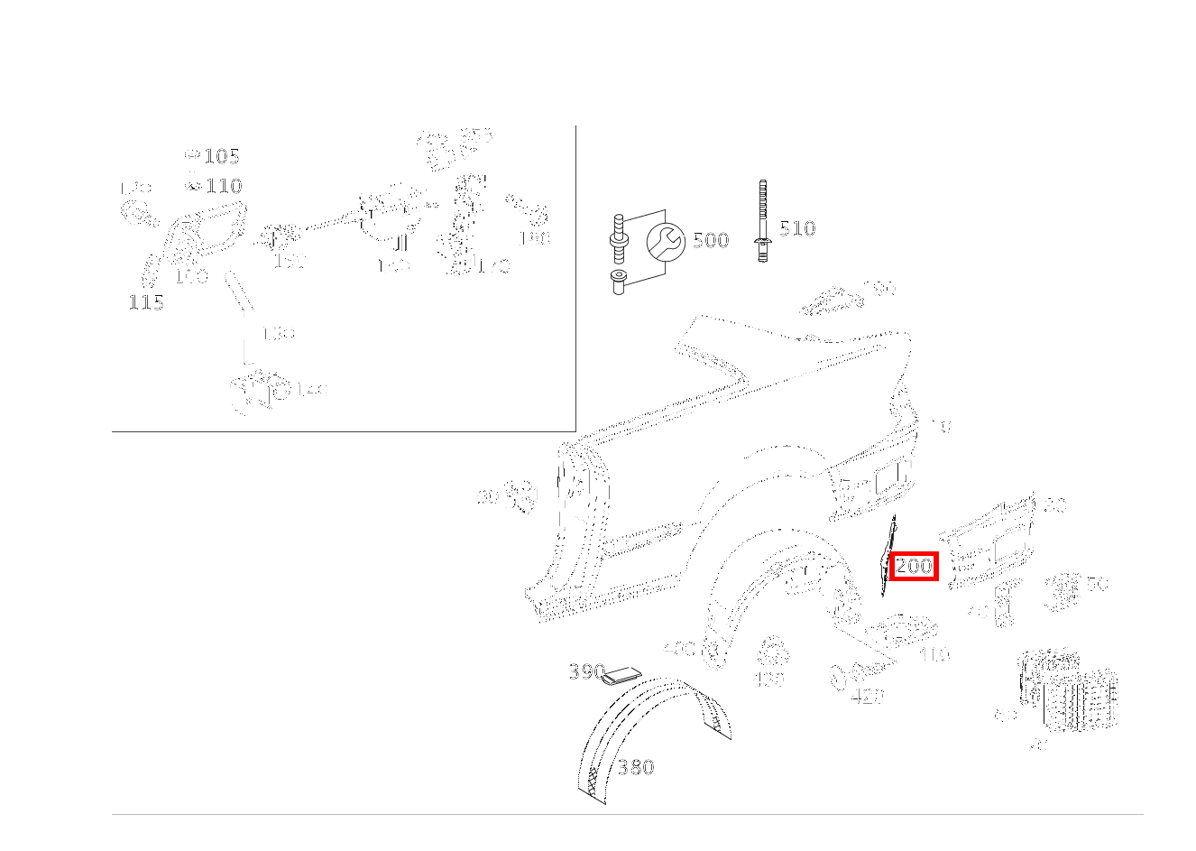 Abdichtrahmen RECHTS CLK 63 AMG Coupé 209 Abdichtrahmen RECHTS CLK 63 AMG Coupé 209