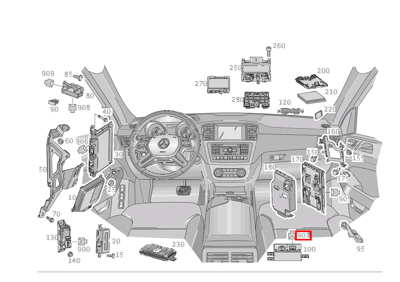 Stecker STEUERGERAET MEDIA INTERFACE N125/1*2; 8-PIN AFK ML/GLE 350 4MATIC 166 Stecker STEUERGERAET MEDIA INTERFACE N125/1*2; 8-PIN AFK ML/GLE 350 4MATIC 166