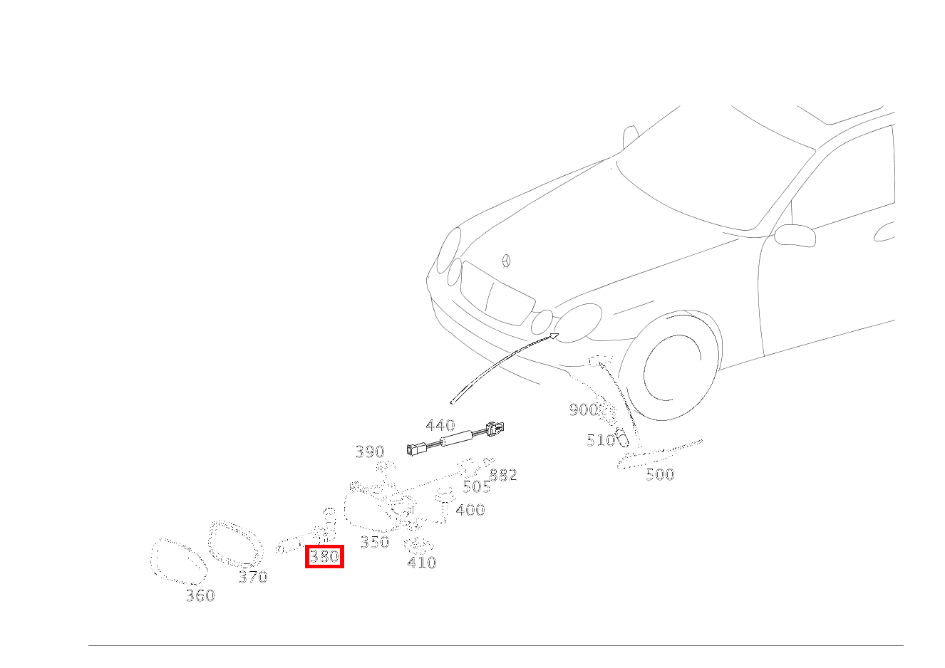 Glühlampe RECHTS; HB4 12V-51W E 220 CDI T-Modell 212