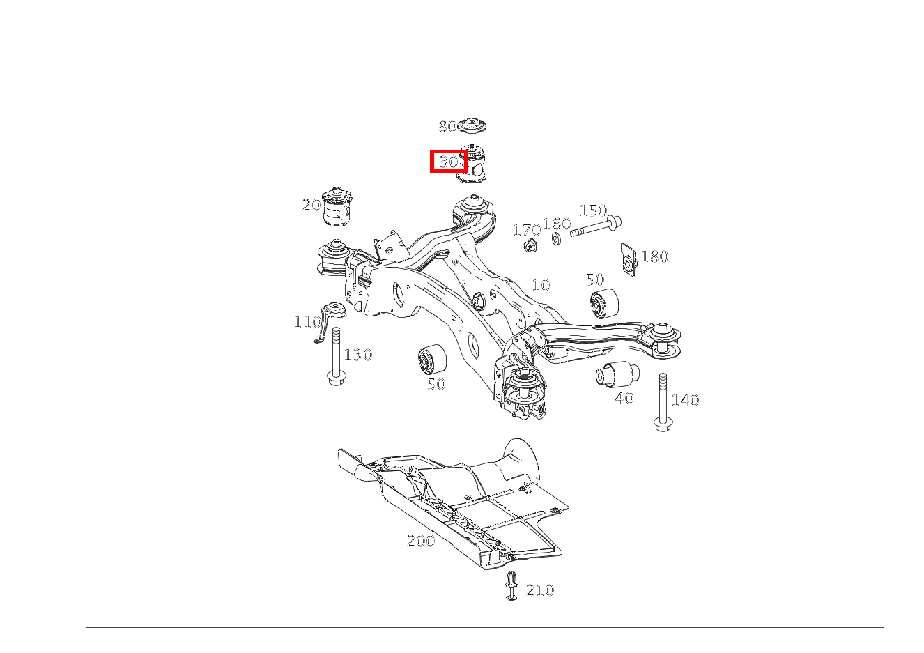 Fahrschemellager HINTEN GLA250 4M 156 Fahrschemellager HINTEN GLA250 4M 156