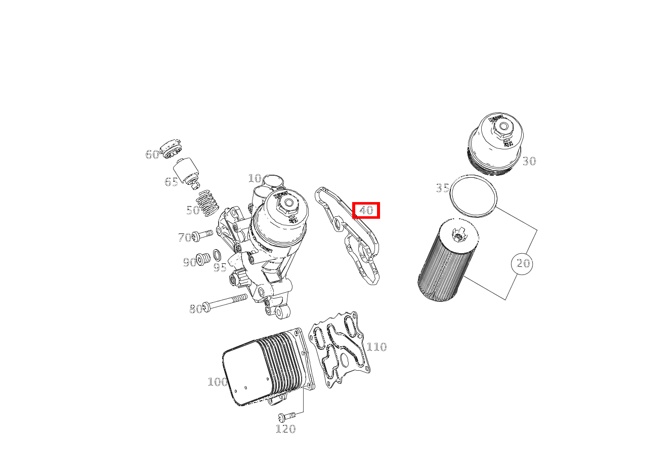 Elastomerformdichtung SLK55 AMG 172