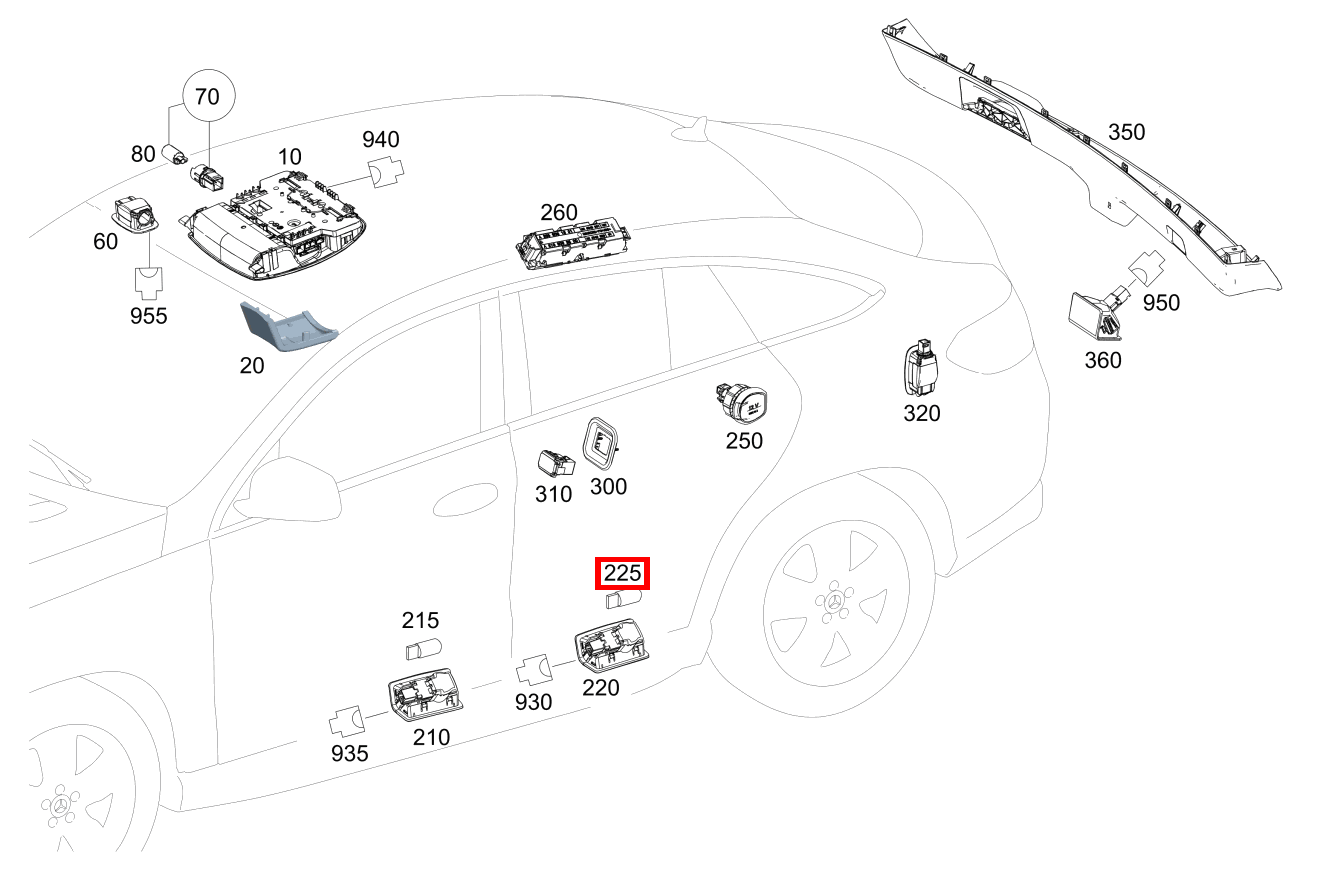 Glühlampe FONDTUER RECHTS,UNTEN; 12V-5W Mercedes-AMG GLE 63 S 4MATIC Coupé 292 Glühlampe FONDTUER RECHTS,UNTEN; 12V-5W Mercedes-AMG GLE 63 S 4MATIC Coupé 292