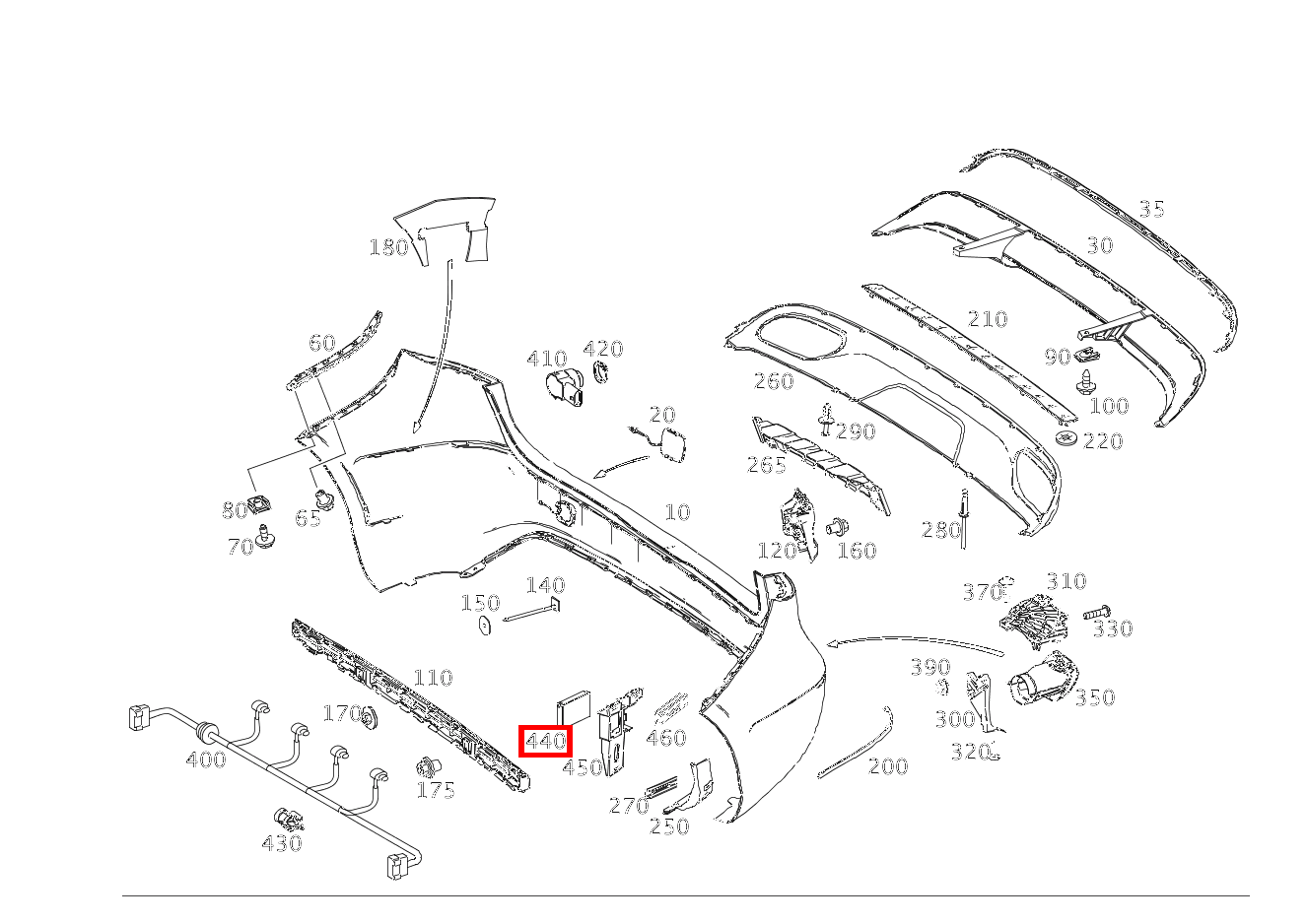 Radarsensor Links und rechts außen B180 BE 246 Radarsensor Links und rechts außen B180 BE 246