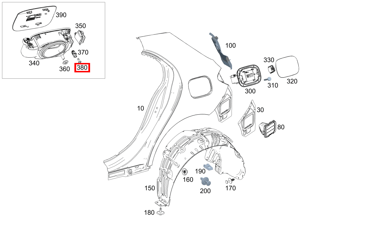 Sechsrundschraube Befestigung Tastschalter; 4X12 E 320 Limousine 211