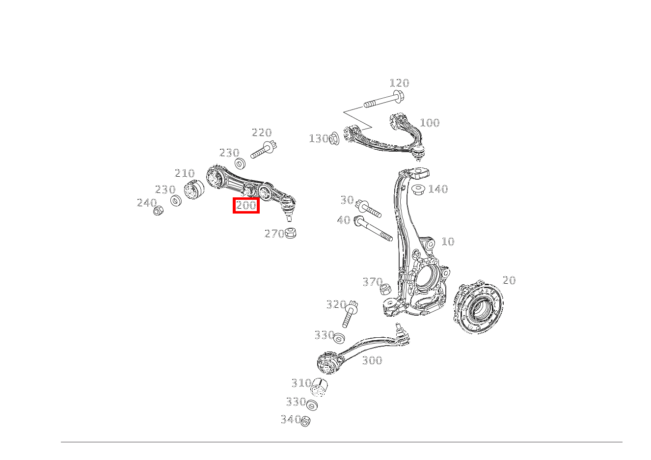 Federlenker Links CLK 320 COUPE 209