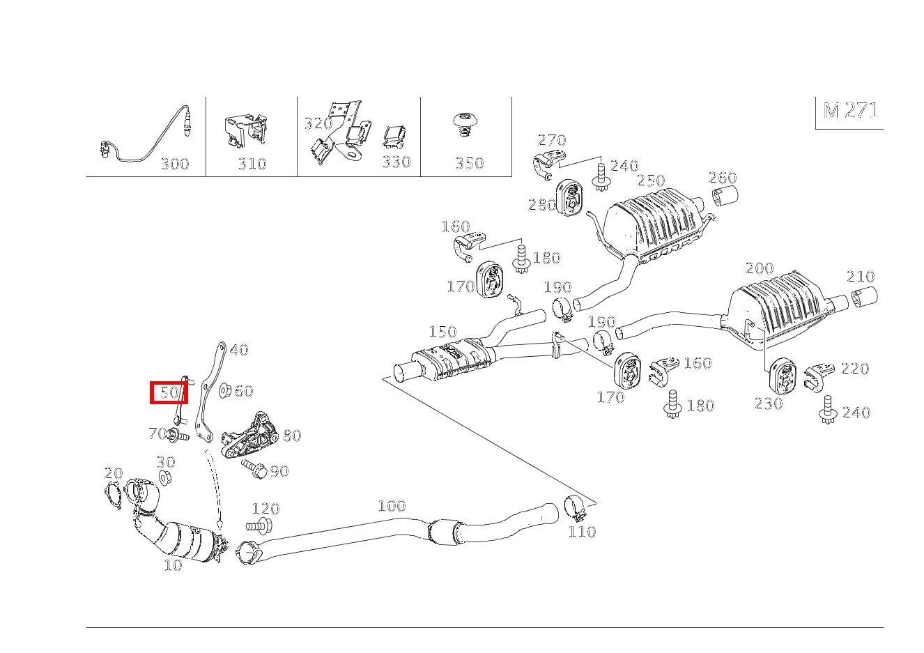 Befestigungsplatte ABGASLEITUNG AN HALTER SLK200 BLUE EFF 172 Befestigungsplatte ABGASLEITUNG AN HALTER SLK200 BLUE EFF 172