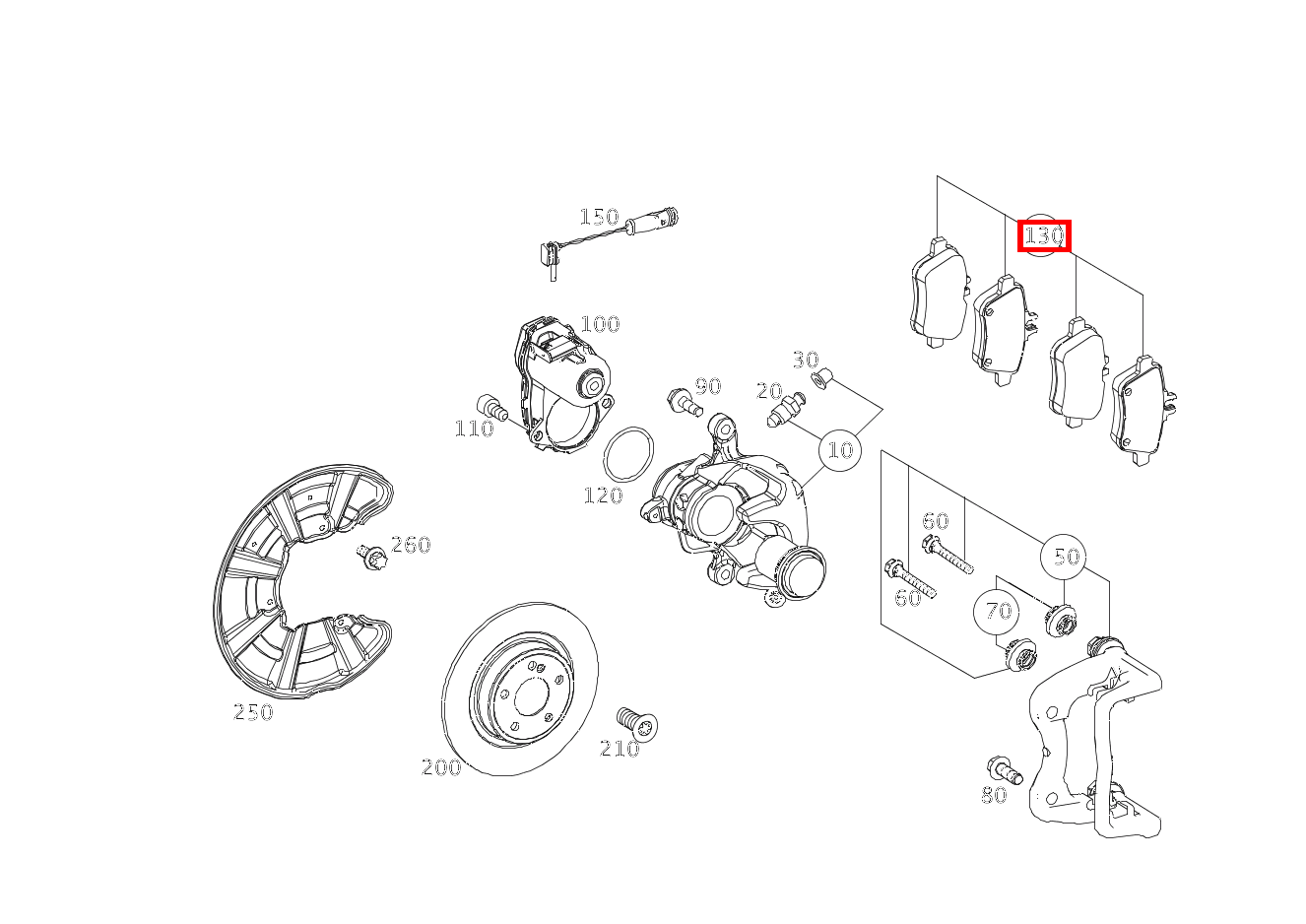 Teilesatz Bremsbelag Teilesatz SLK350 BE 172 Teilesatz Bremsbelag Teilesatz SLK350 BE 172