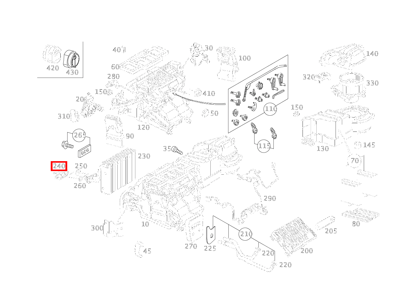 Ventil ANSCHLUSS ROHRLEITUNG 18mm C 320 Sportcoupé 203