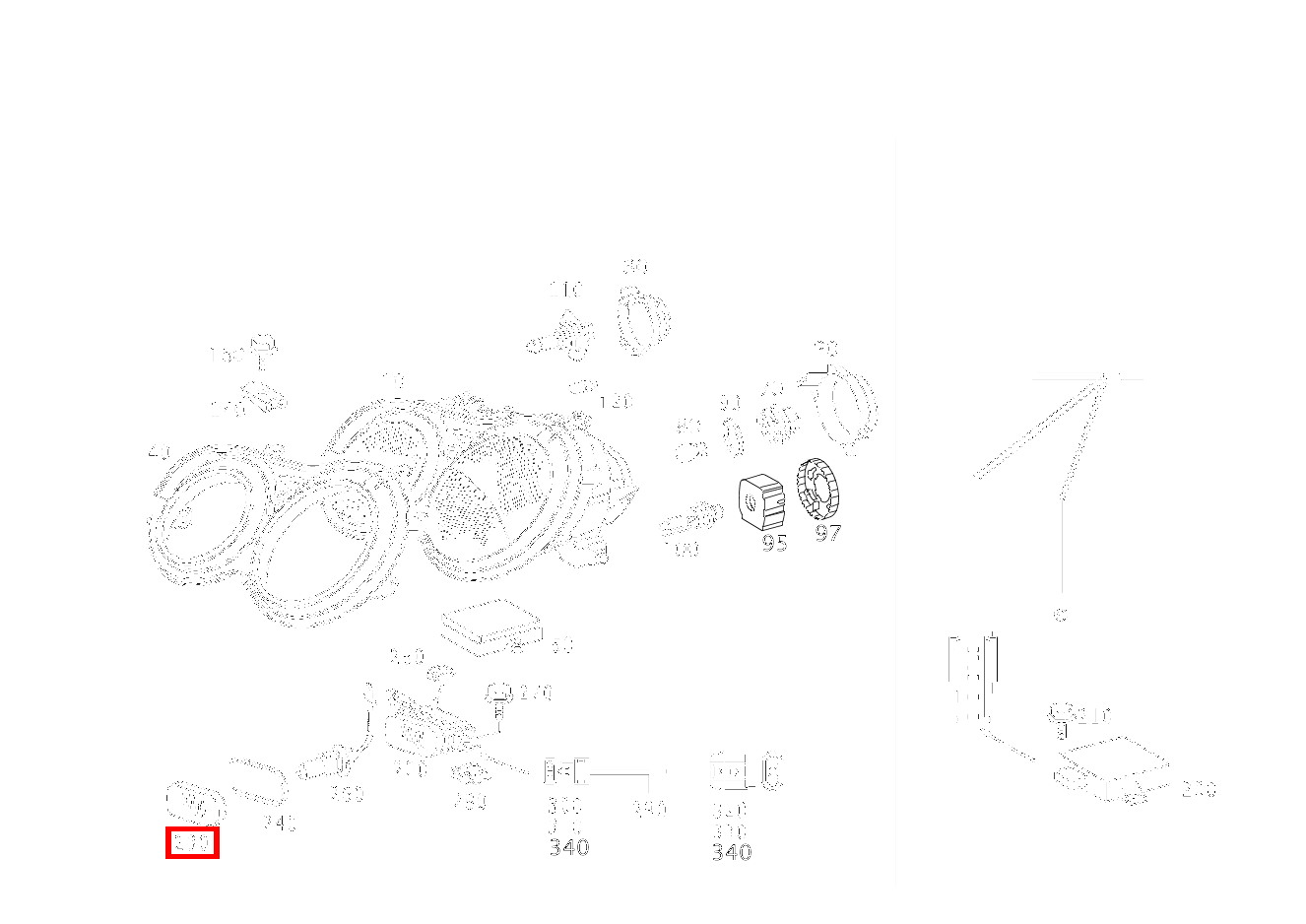 Lichtscheibe NEBELSCHEINWERFER RECHTS CL 600 Coupé 215 Lichtscheibe NEBELSCHEINWERFER RECHTS CL 600 Coupé 215