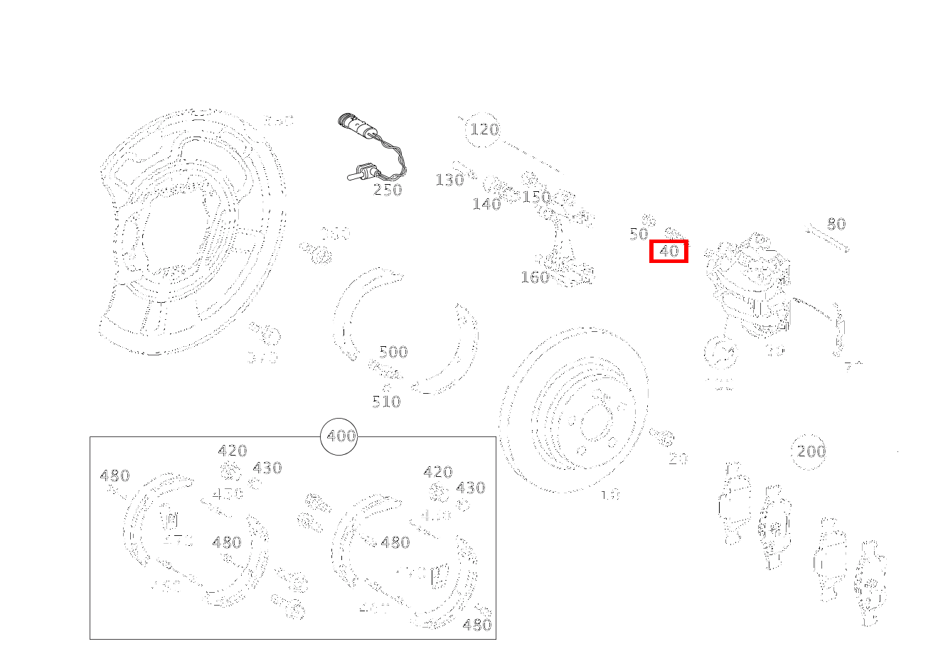 TEILESATZ ENTLUEFT.VENTIL LINKS UND RECHTS SL 600 Roadster 230 TEILESATZ ENTLUEFT.VENTIL LINKS UND RECHTS SL 600 Roadster 230