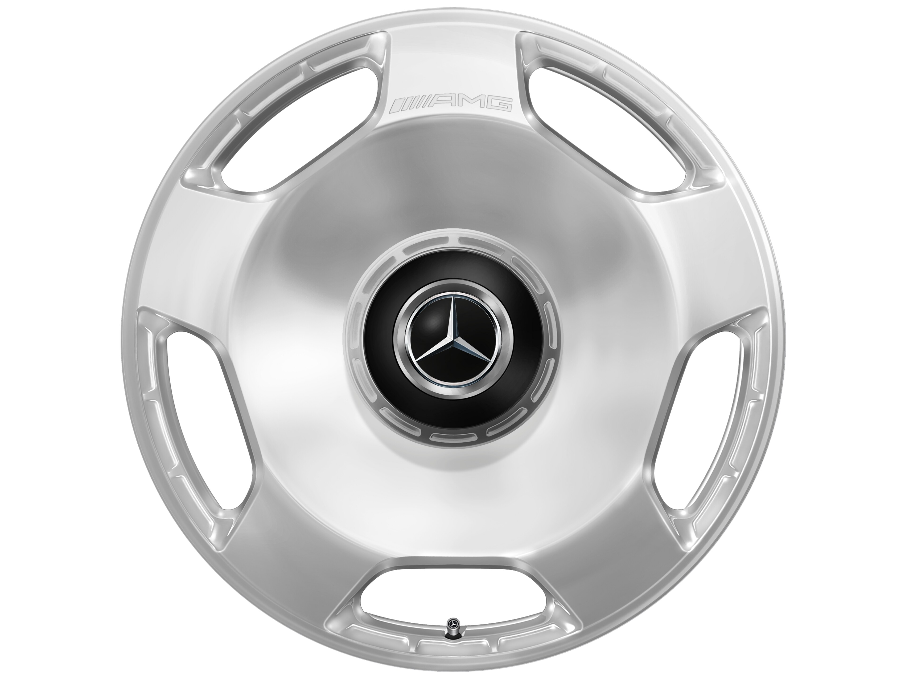 Mercedes-Benz - AMG Schmiederad 23 Zoll, 11,5 J x 23 ET 47, silberfarben, hochglanzpoliert