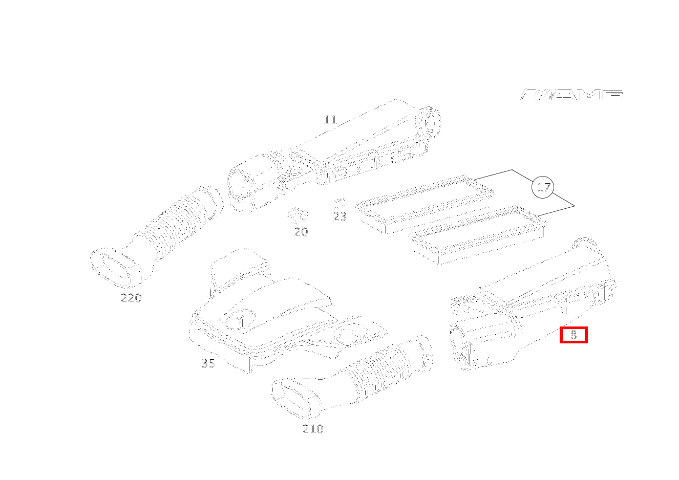 Luftfilter LINKS C 32 T AMG Komp. 203 Luftfilter LINKS C 32 T AMG Komp. 203