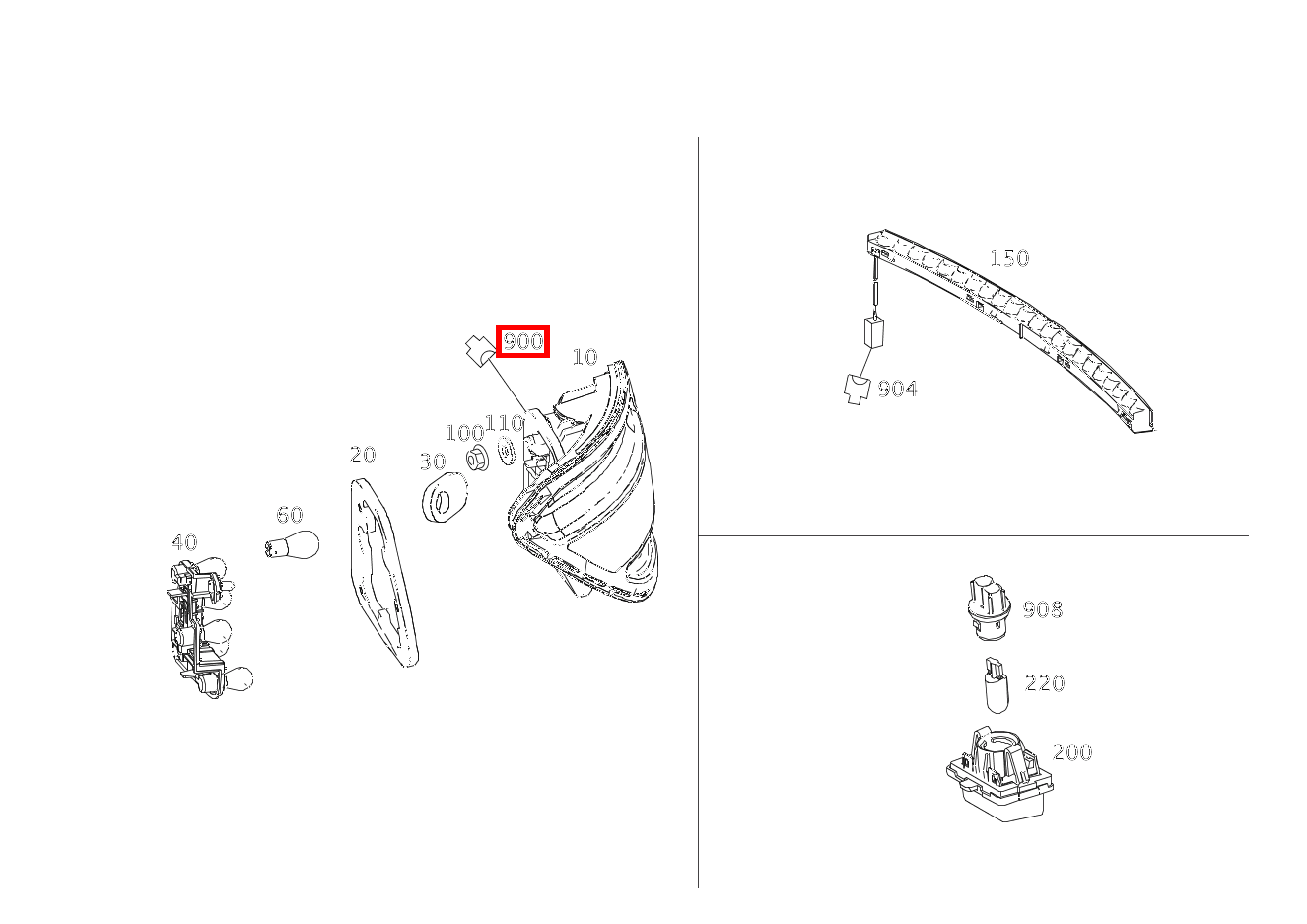 Stecker SCHLUSSLEUCHTE RECHTS E4; 7-PIN MCP2.8 C 180 205 Stecker SCHLUSSLEUCHTE RECHTS E4; 7-PIN MCP2.8 C 180 205