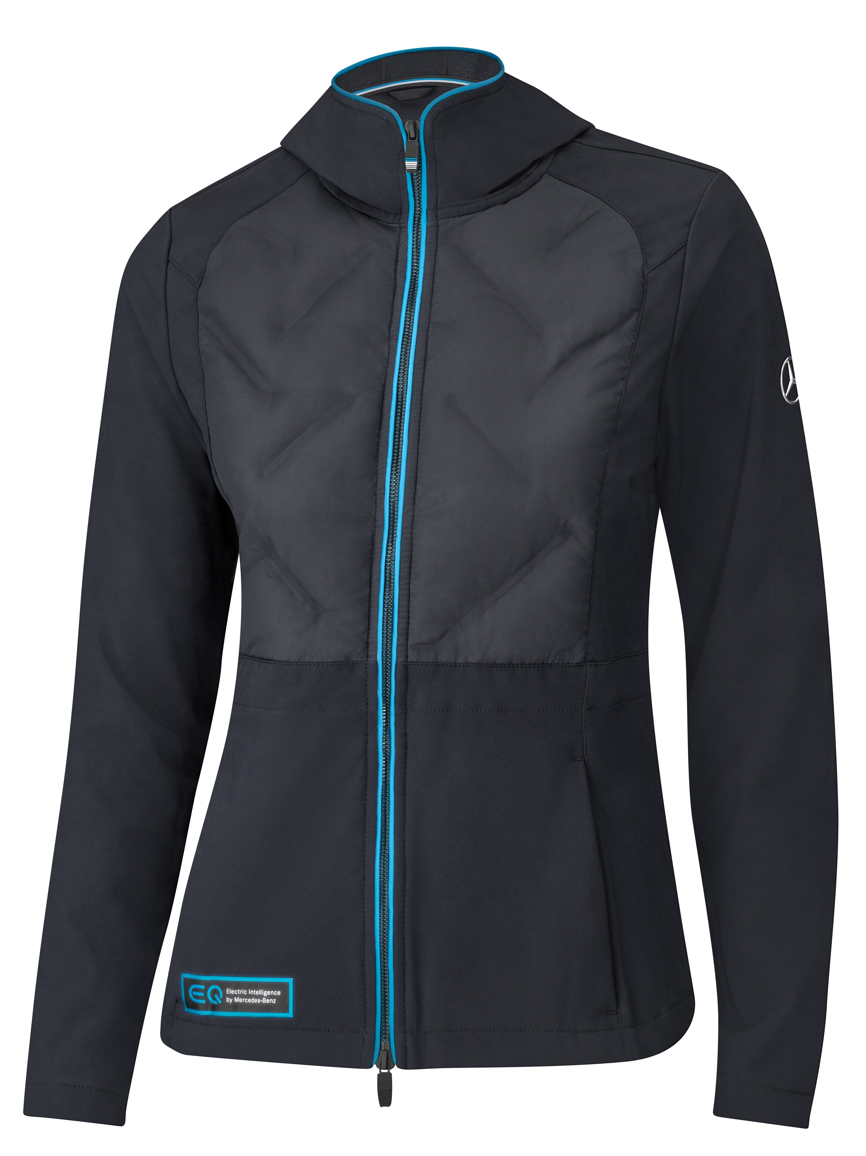 Hybridjacke Damen, schwarz/blau