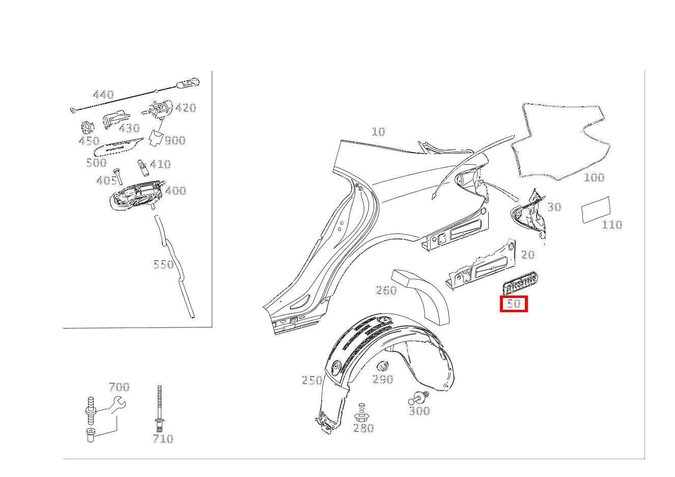 ENTLUEFTUNG ENTLUEFTUNGSKLAPPE HINTEN RECHTS CLS 250 d 4MATIC Coupé BCA 218 ENTLUEFTUNG ENTLUEFTUNGSKLAPPE HINTEN RECHTS CLS 250 d 4MATIC Coupé BCA 218