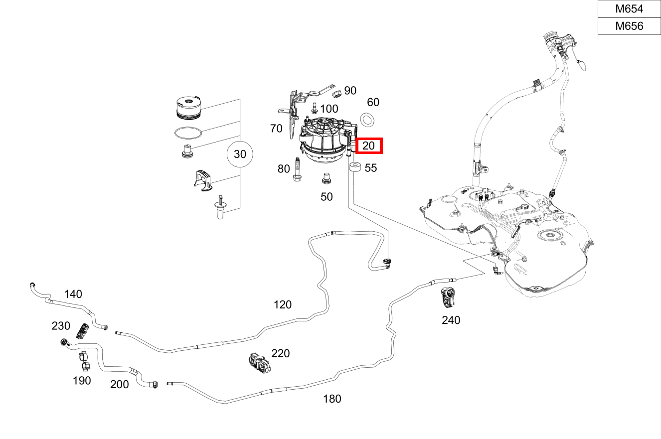 Kraftstofffilter Unter Tank GLE 400 d 4MATIC 247 Kraftstofffilter Unter Tank GLE 400 d 4MATIC 247