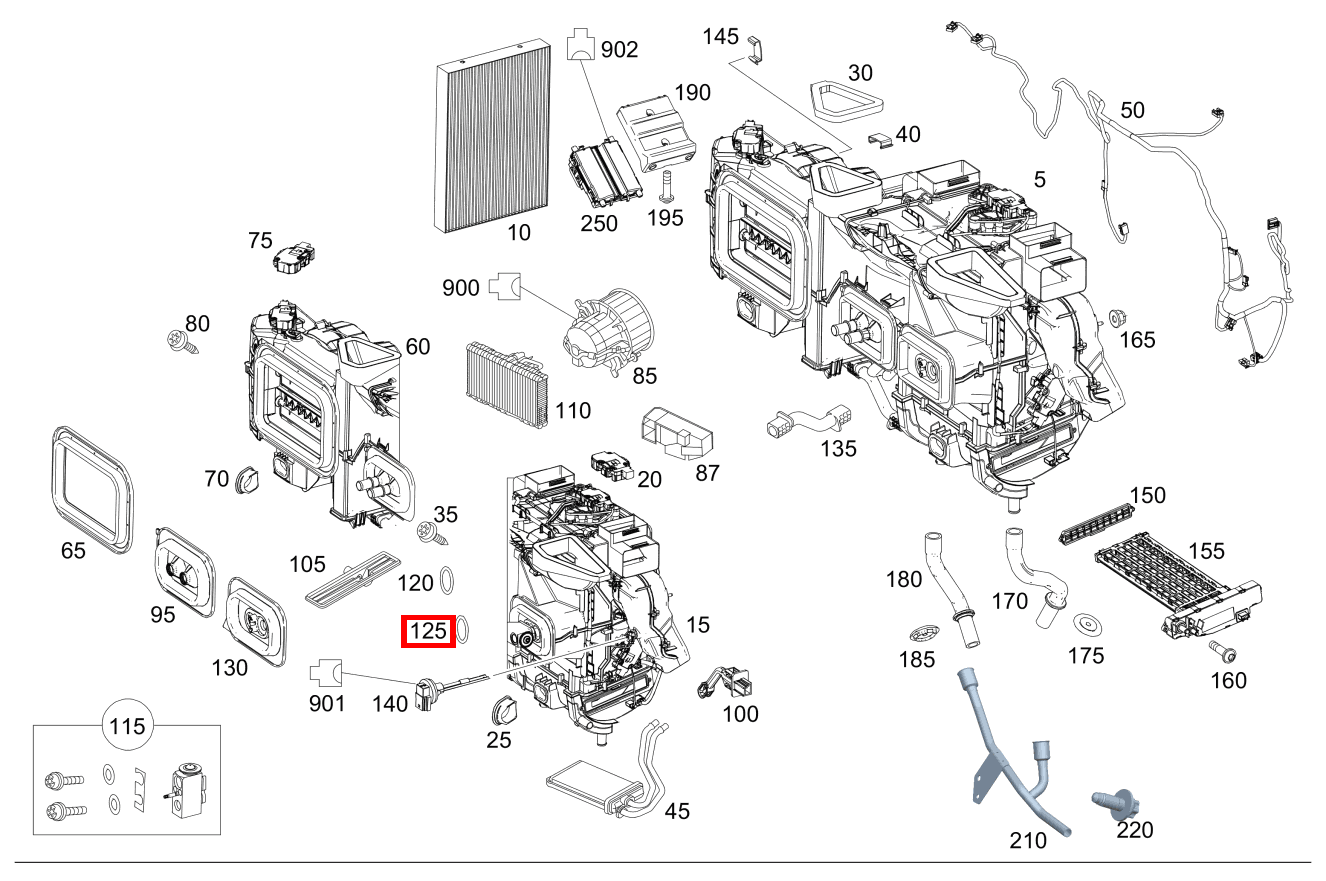 PROFILDICHTRING Druckleitung Vito Kastenwagen 116 BlueTEC K 201